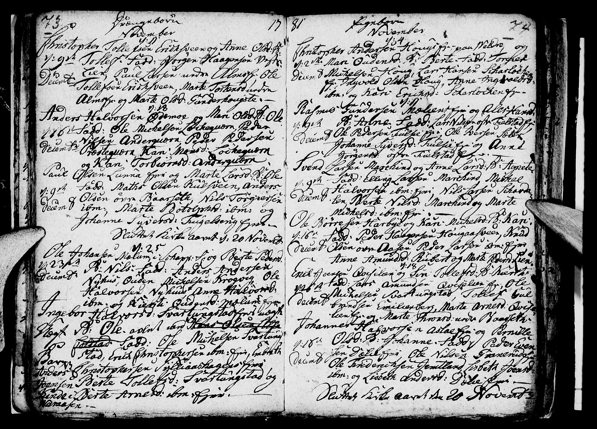 Ringsaker prestekontor, AV/SAH-PREST-014/I/Ia/L0005/0003: Parish register draft no. 5.3, 1780-1784, p. 73-74