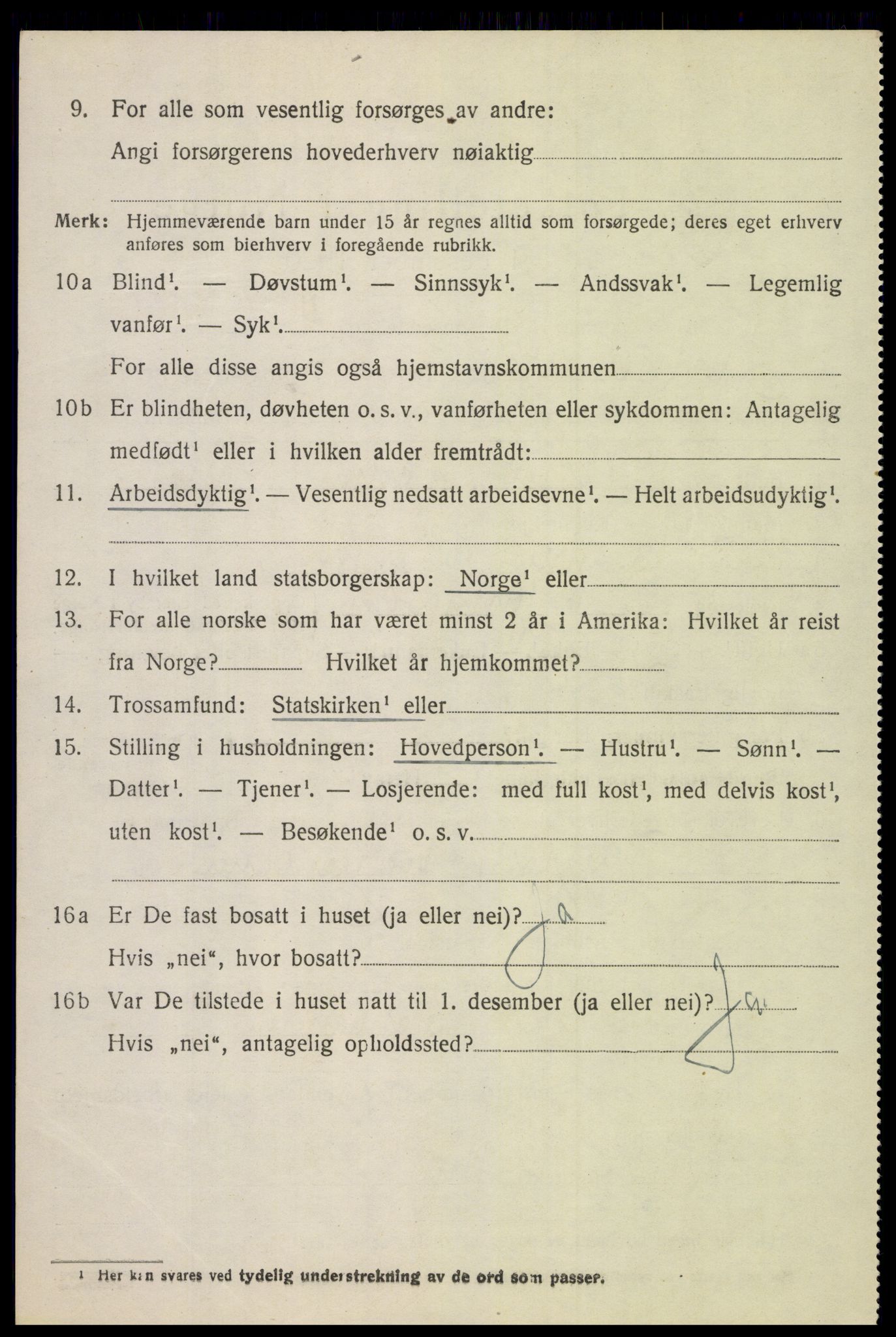 SAH, 1920 census for Lunner, 1920, p. 3564