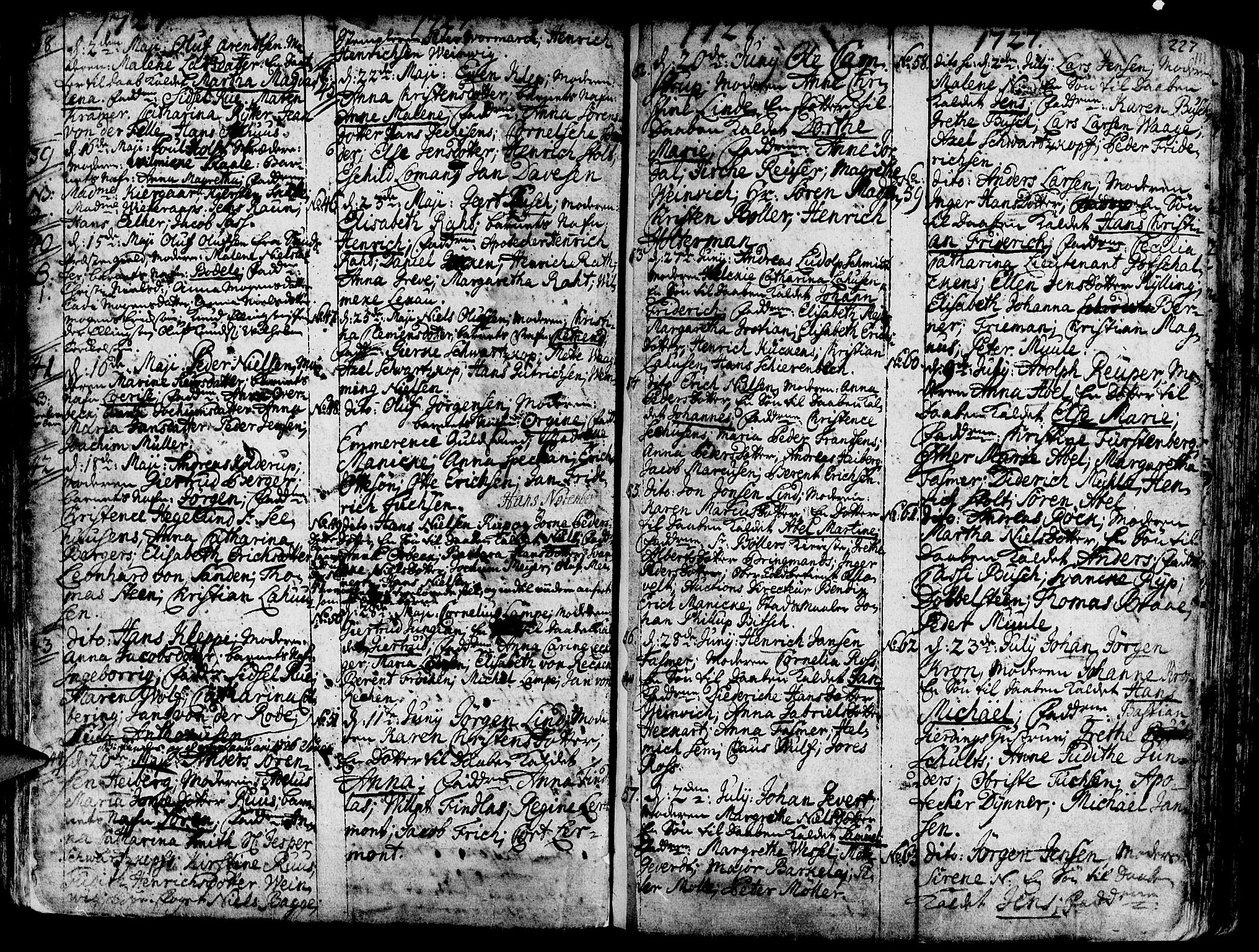 Nykirken Sokneprestembete, AV/SAB-A-77101/H/Haa/L0003: Parish register (official) no. A 3, 1717-1764, p. 111