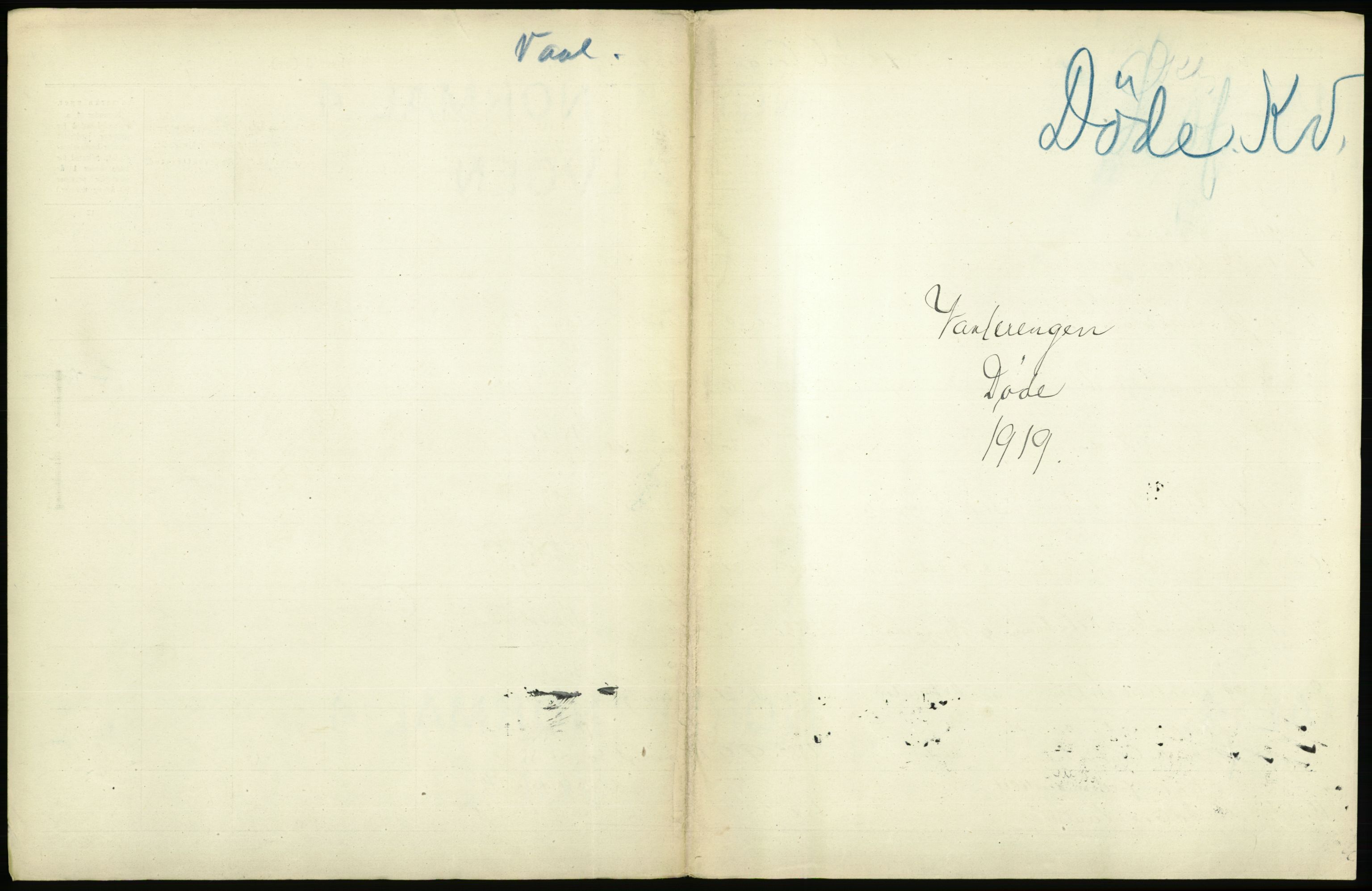 Statistisk sentralbyrå, Sosiodemografiske emner, Befolkning, AV/RA-S-2228/D/Df/Dfb/Dfbi/L0010: Kristiania: Døde, 1919, p. 411