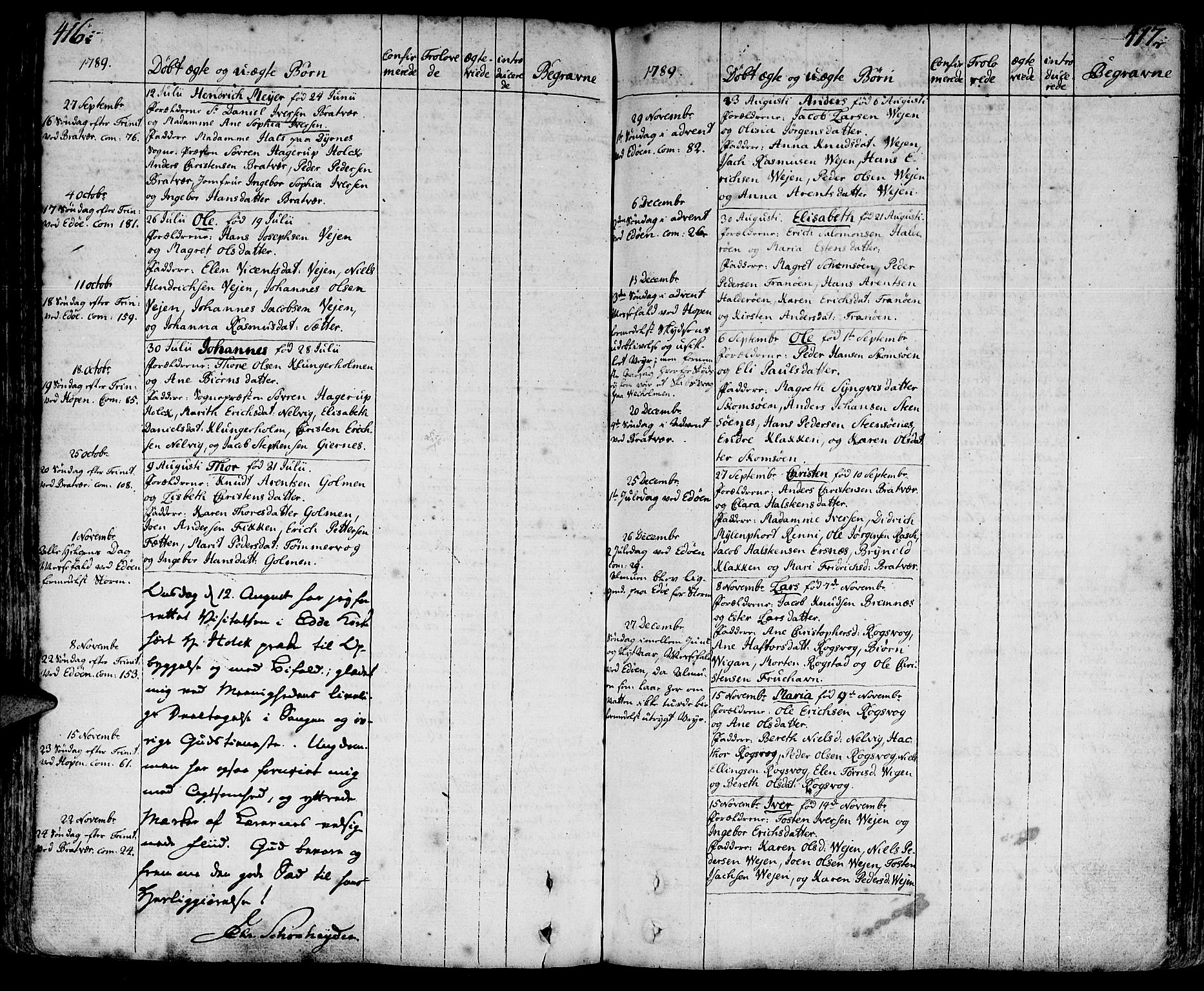 Ministerialprotokoller, klokkerbøker og fødselsregistre - Møre og Romsdal, AV/SAT-A-1454/581/L0932: Parish register (official) no. 581A02, 1767-1823, p. 416-417