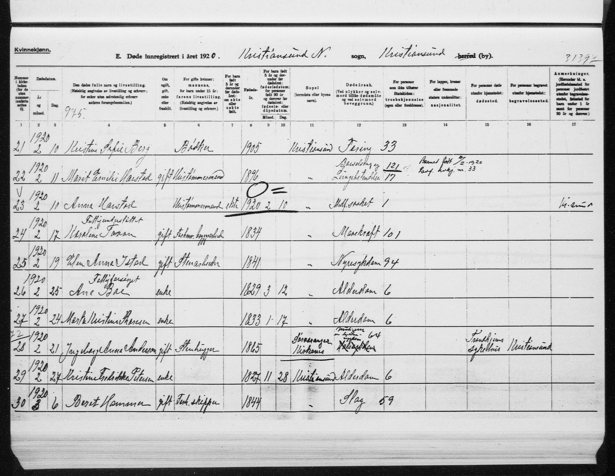 Ministerialprotokoller, klokkerbøker og fødselsregistre - Møre og Romsdal, AV/SAT-A-1454/572/L0863: Parish register (official) no. 572D07, 1917-1935