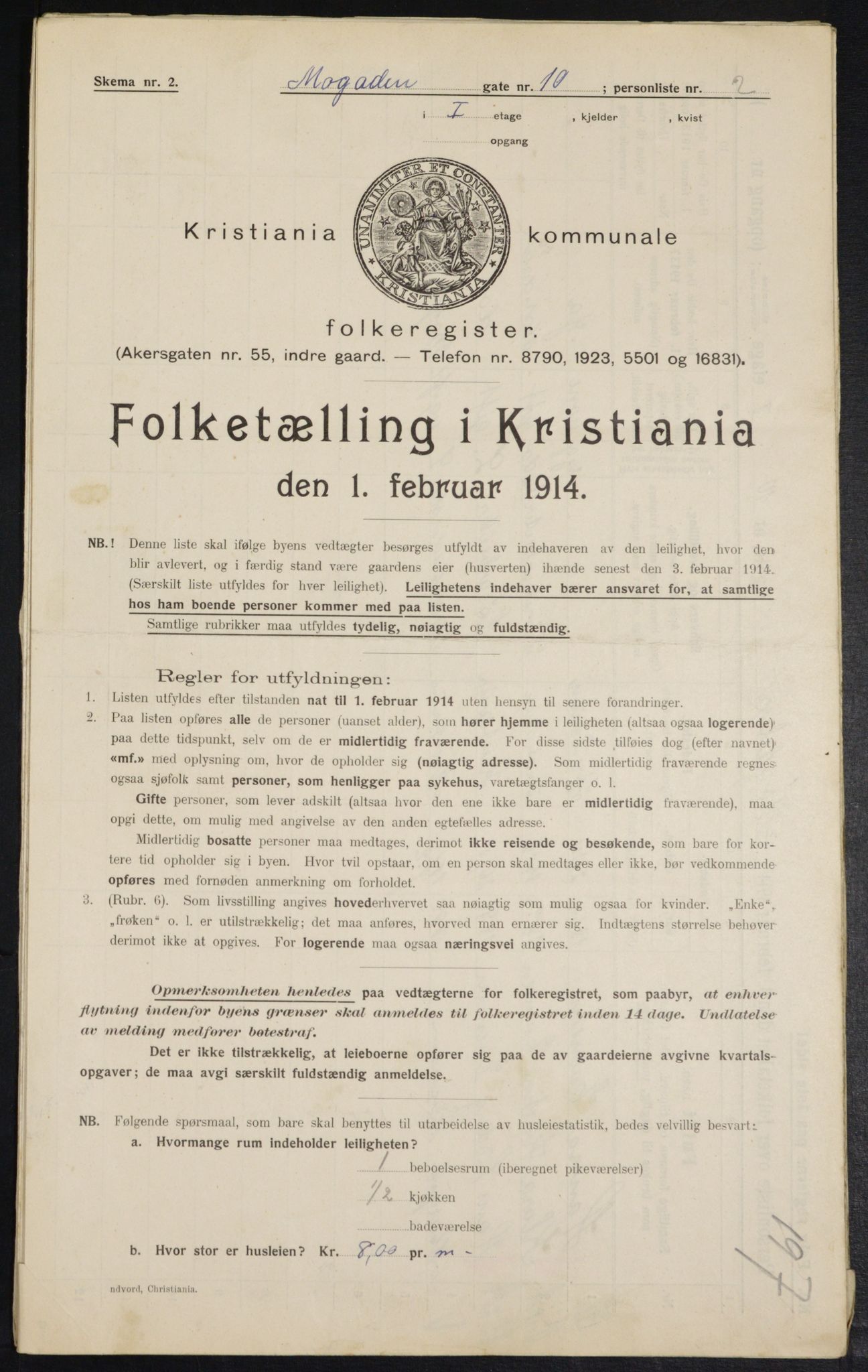 OBA, Municipal Census 1914 for Kristiania, 1914, p. 65348