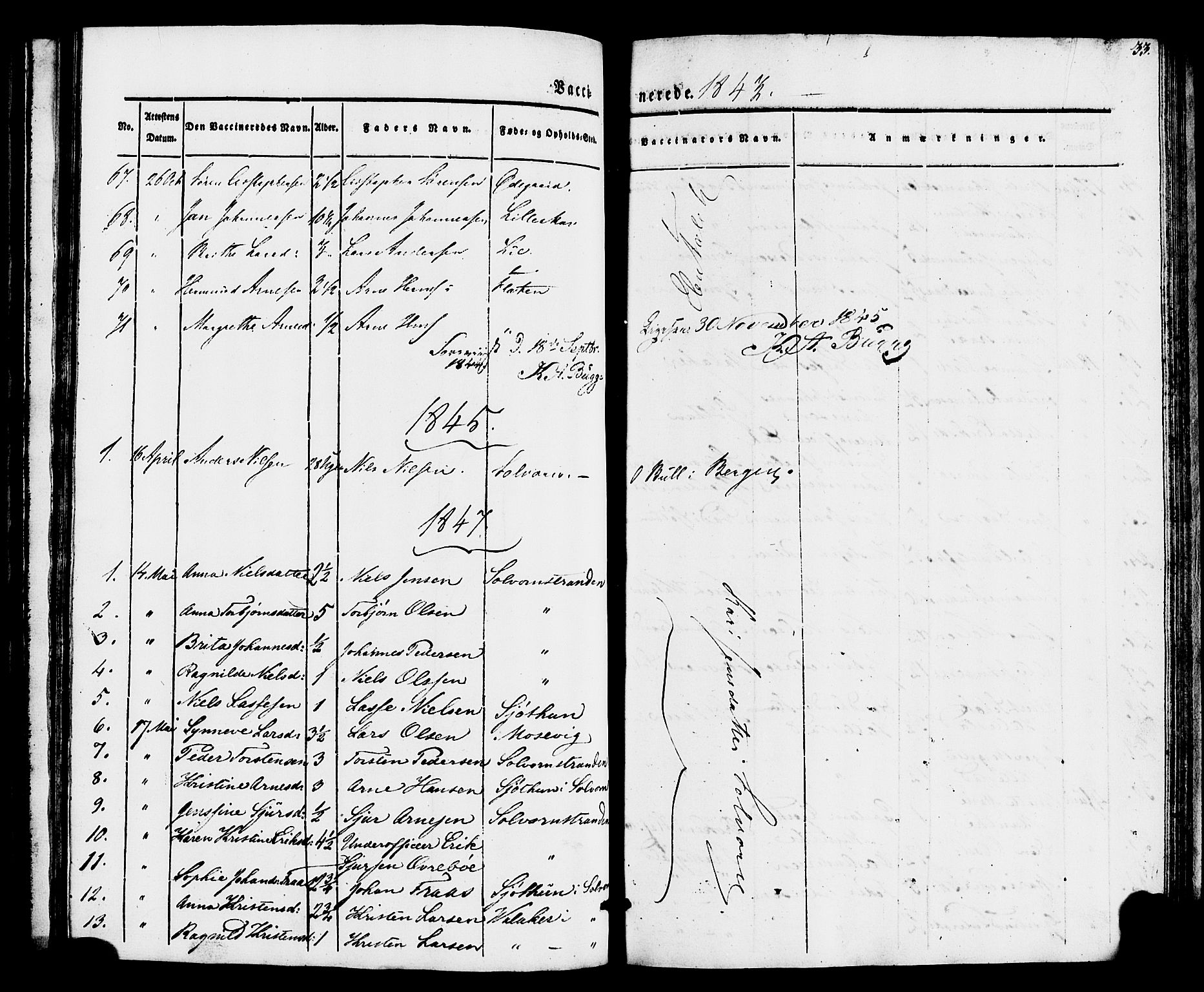 Hafslo sokneprestembete, SAB/A-80301/H/Haa/Haaa/L0016: Parish register (official) no. A 16, 1835-1860, p. 33