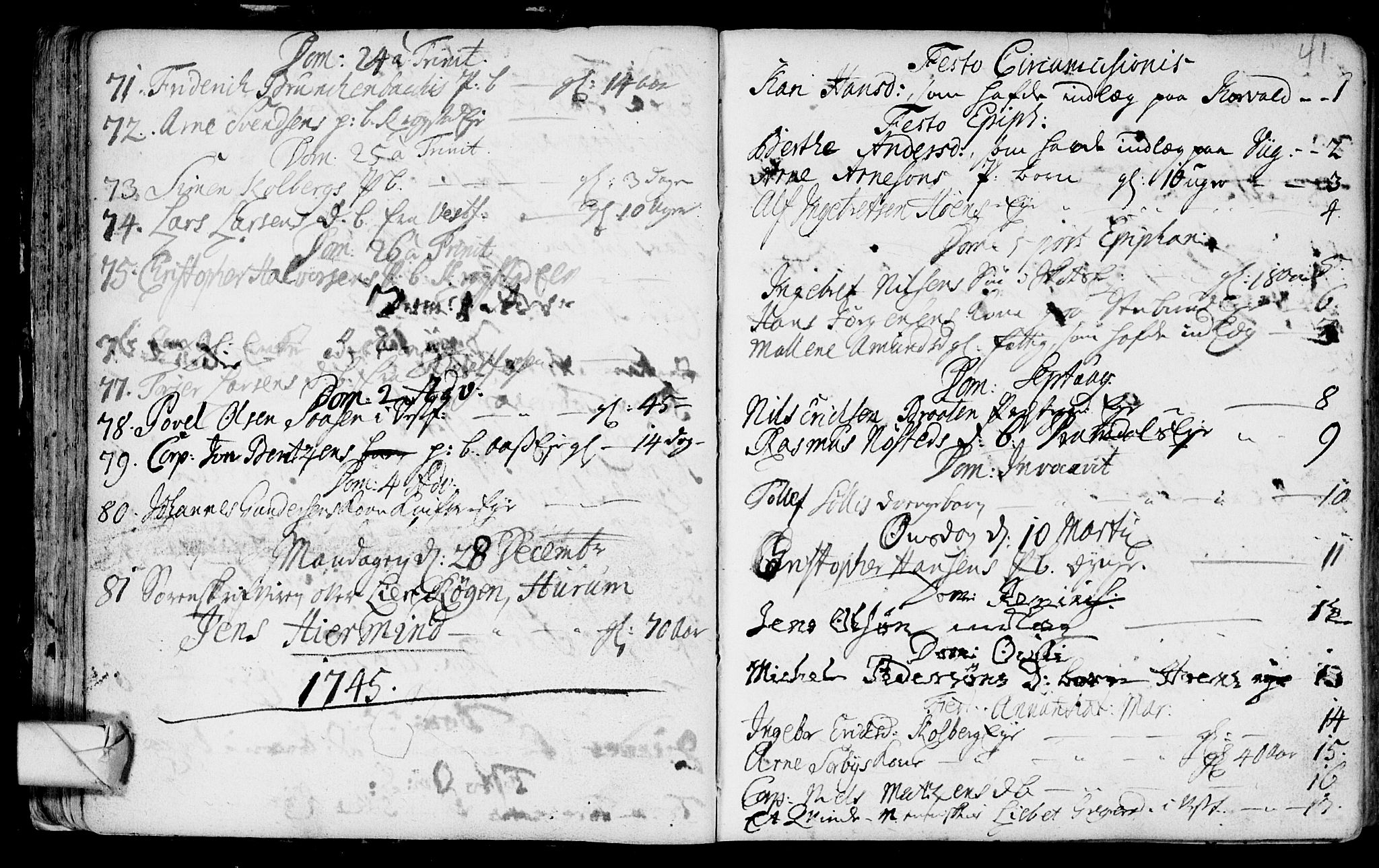 Eiker kirkebøker, SAKO/A-4/F/Fa/L0007: Parish register (official) no. I 7 /1, 1733-1808, p. 41