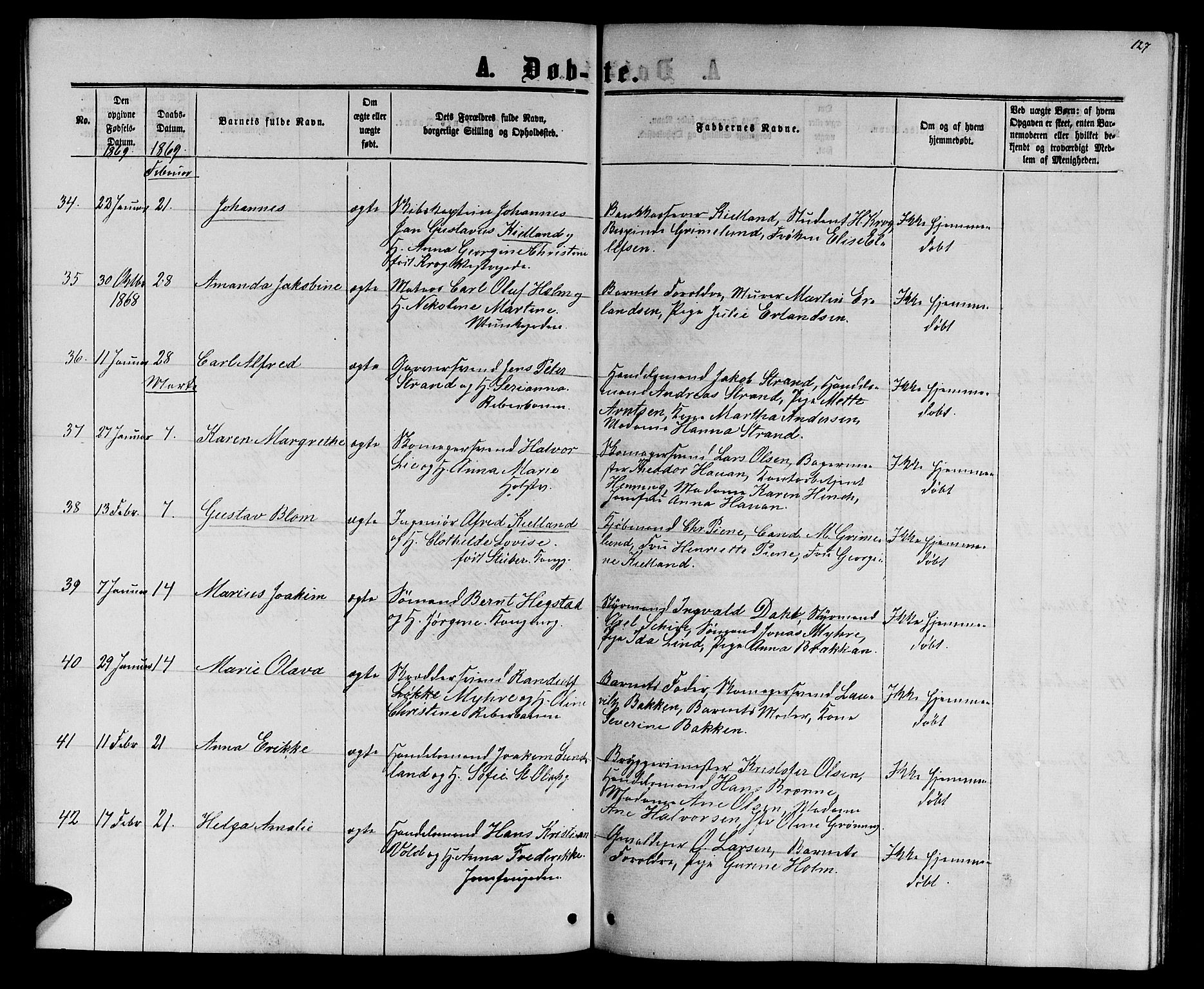 Ministerialprotokoller, klokkerbøker og fødselsregistre - Sør-Trøndelag, AV/SAT-A-1456/601/L0087: Parish register (copy) no. 601C05, 1864-1881, p. 127