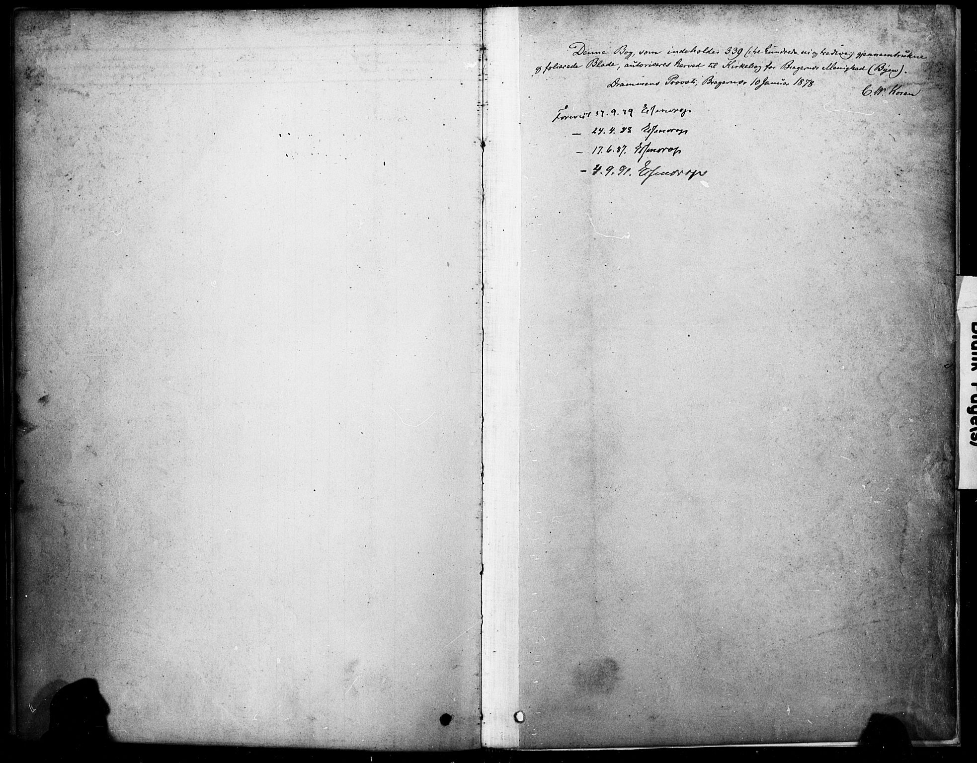 Bragernes kirkebøker, SAKO/A-6/F/Fc/L0005: Parish register (official) no. III 5, 1878-1890