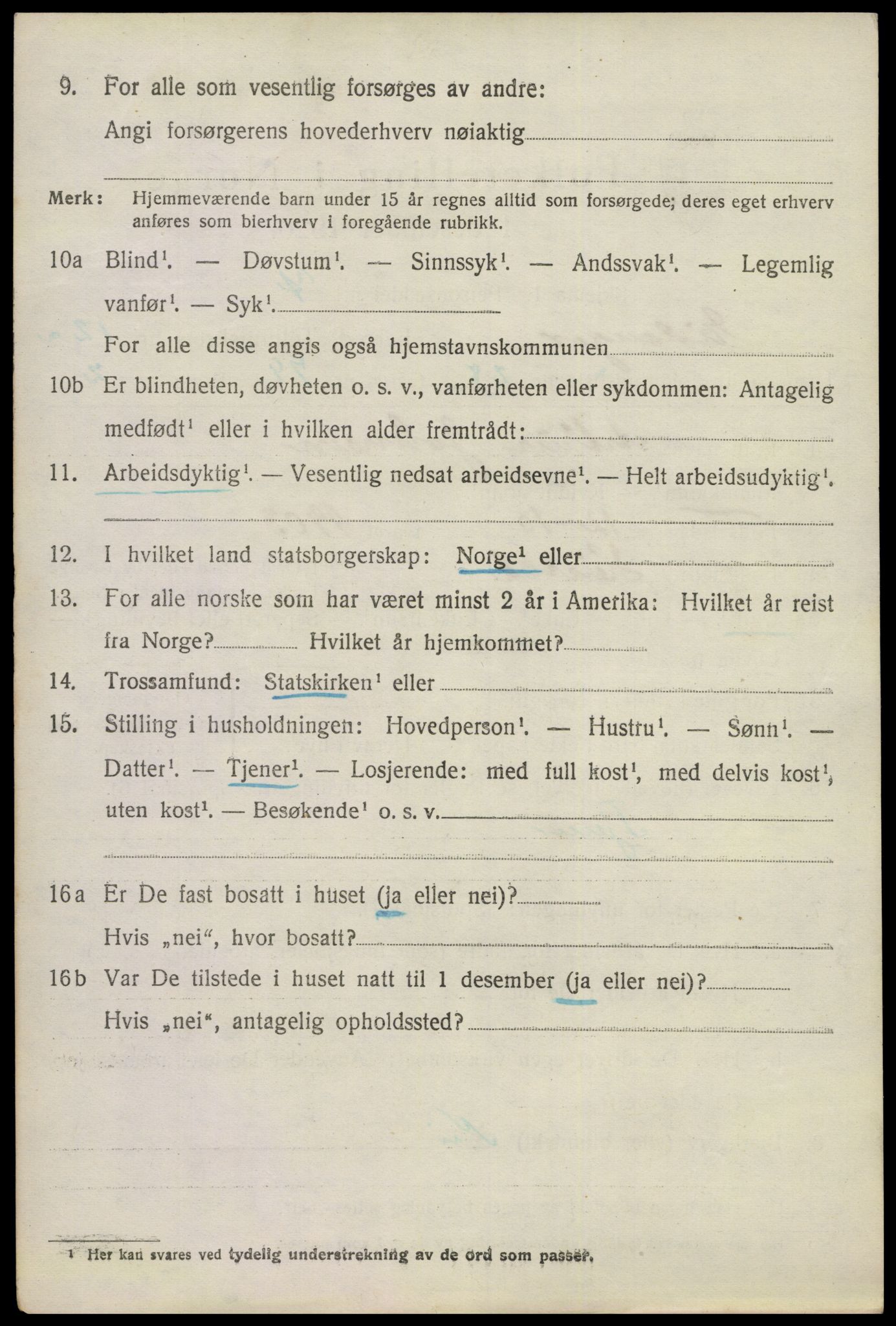 SAKO, 1920 census for Eidanger, 1920, p. 7499