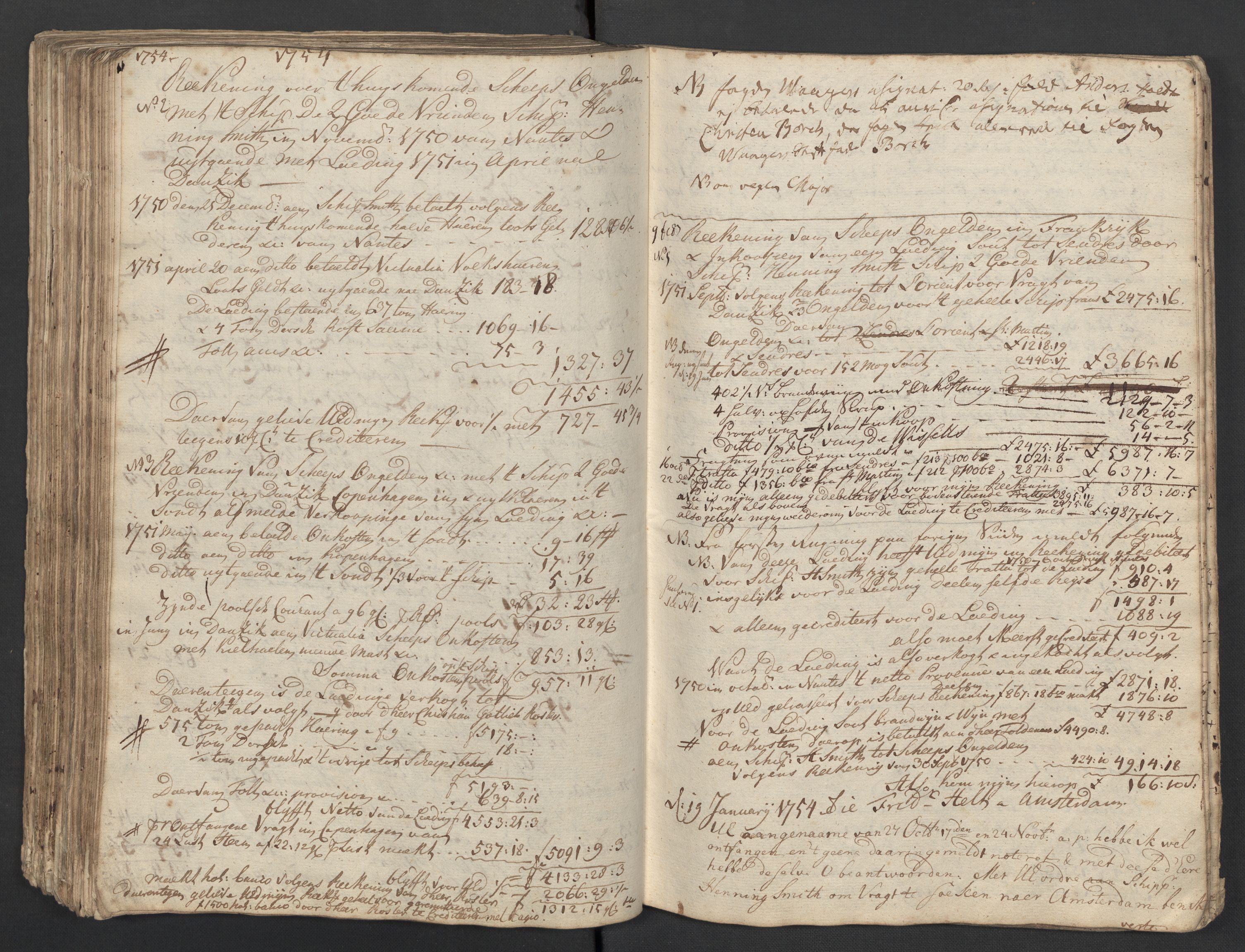 Pa 0119 - Smith, Lauritz Andersen og Lauritz Lauritzen, SAST/A-100231/O/L0001: Kopibøker m.m., 1746-1755, p. 176