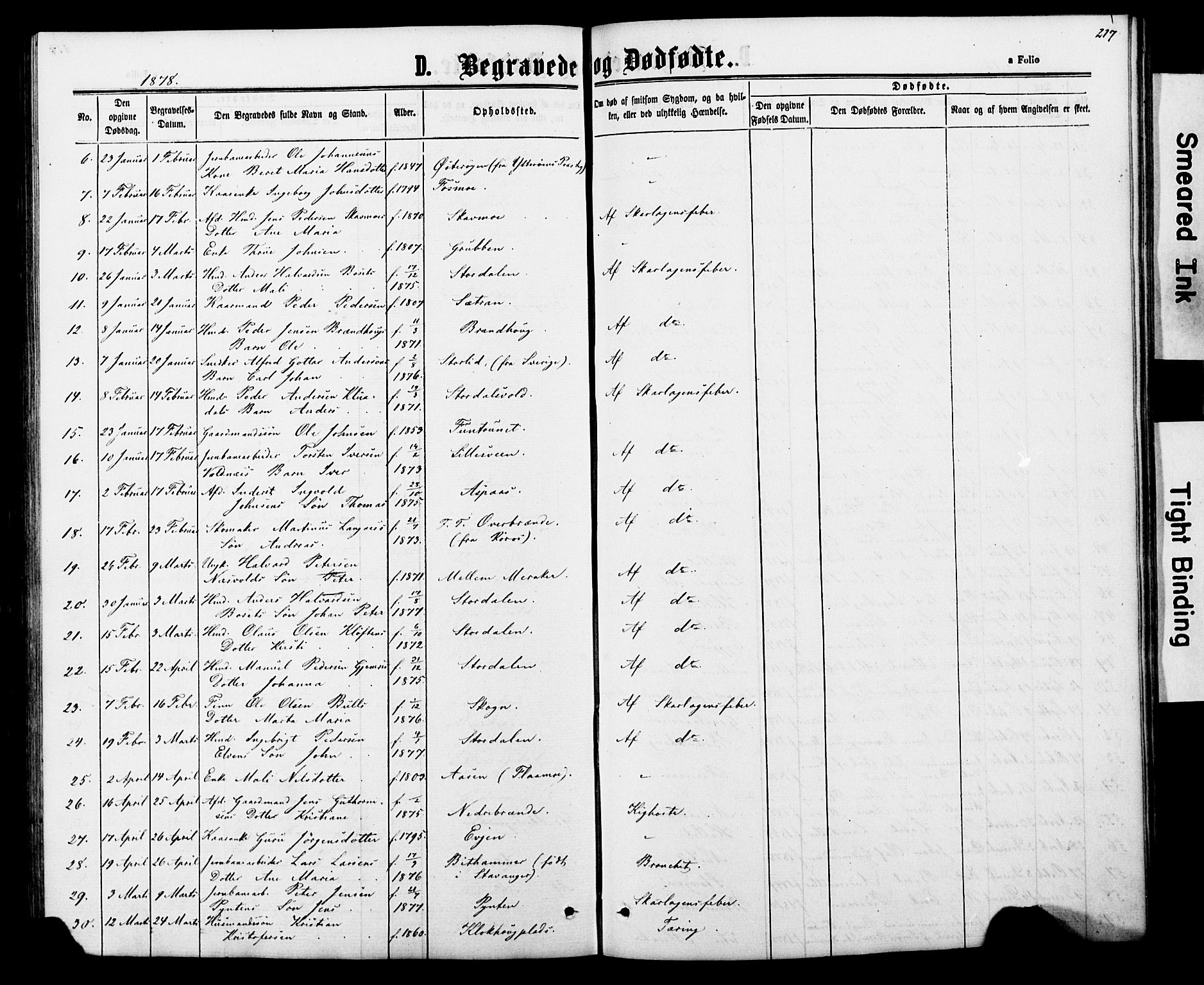 Ministerialprotokoller, klokkerbøker og fødselsregistre - Nord-Trøndelag, SAT/A-1458/706/L0049: Parish register (copy) no. 706C01, 1864-1895, p. 217