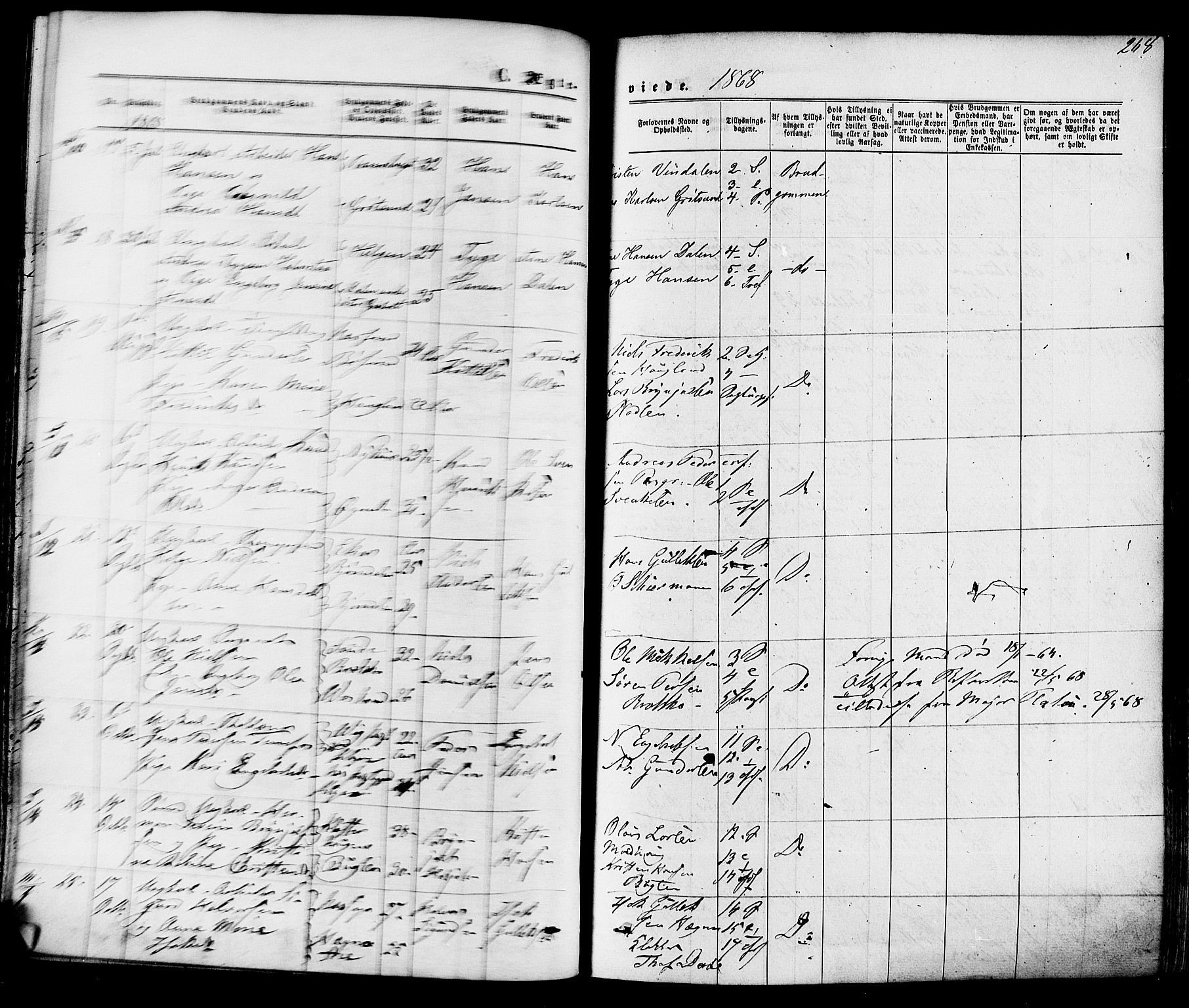Solum kirkebøker, SAKO/A-306/F/Fa/L0008: Parish register (official) no. I 8, 1865-1876, p. 268
