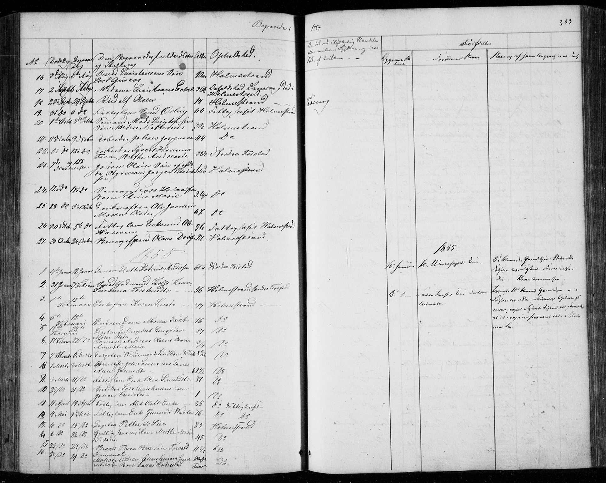 Holmestrand kirkebøker, AV/SAKO-A-346/F/Fa/L0002: Parish register (official) no. 2, 1840-1866, p. 363