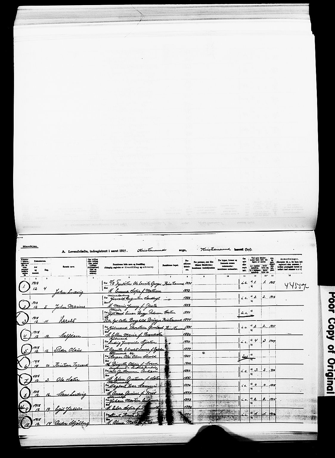 Ministerialprotokoller, klokkerbøker og fødselsregistre - Møre og Romsdal, AV/SAT-A-1454/572/L0861: Parish register (official) no. 572D05, 1913-1920