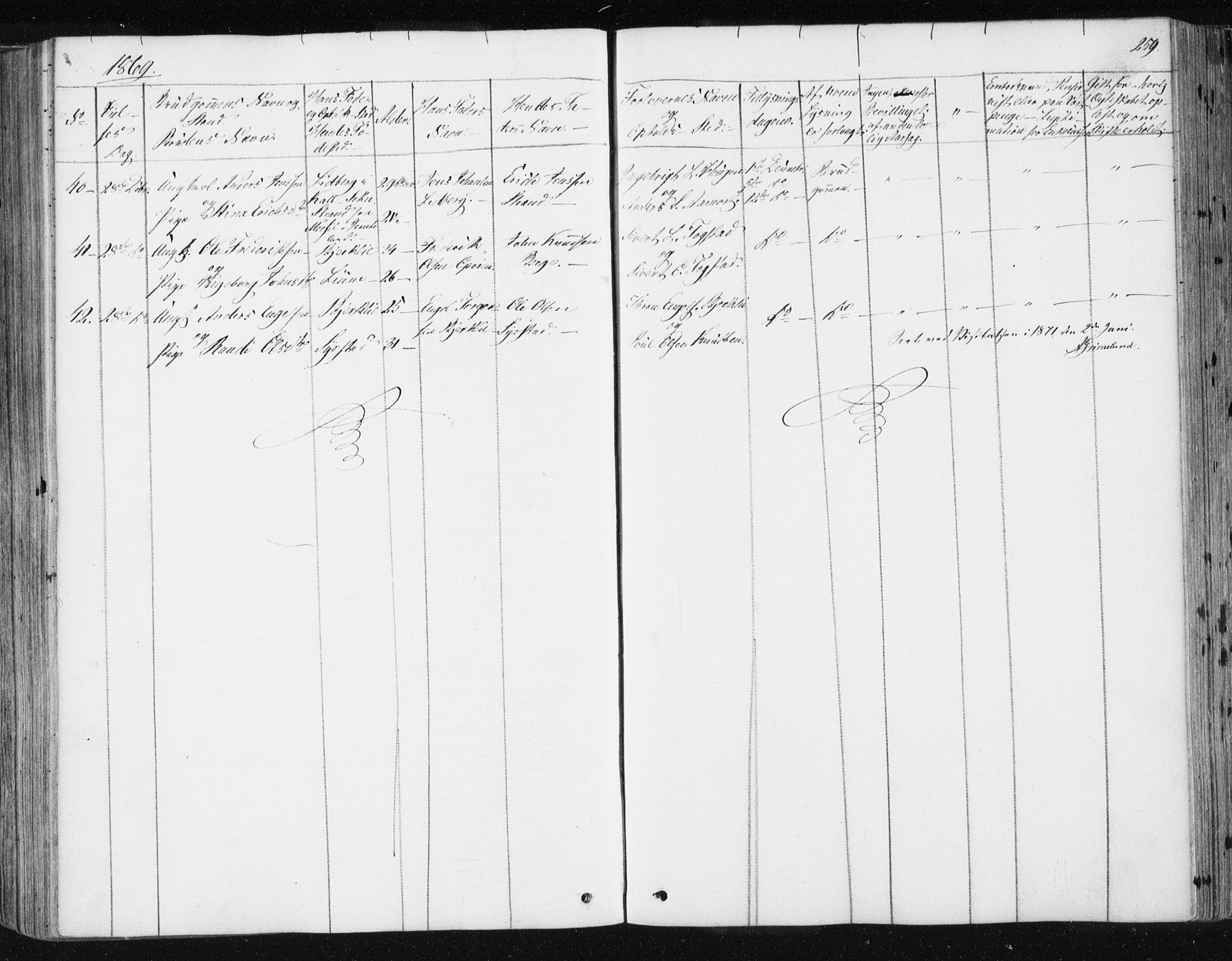 Ministerialprotokoller, klokkerbøker og fødselsregistre - Sør-Trøndelag, AV/SAT-A-1456/668/L0806: Parish register (official) no. 668A06, 1854-1869, p. 259