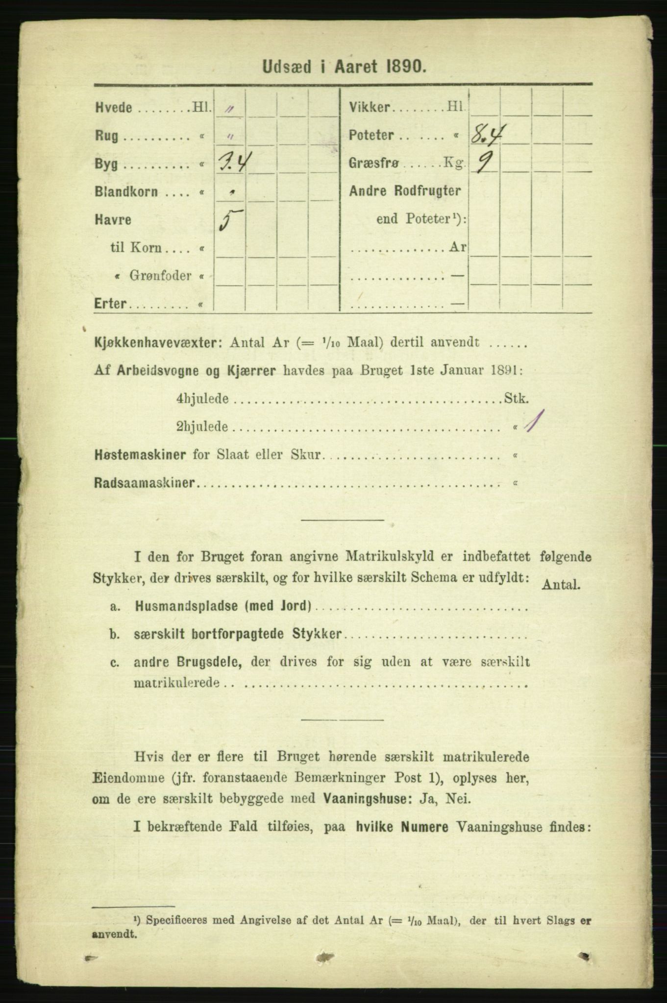 RA, 1891 census for 1734 Stod, 1891, p. 3050