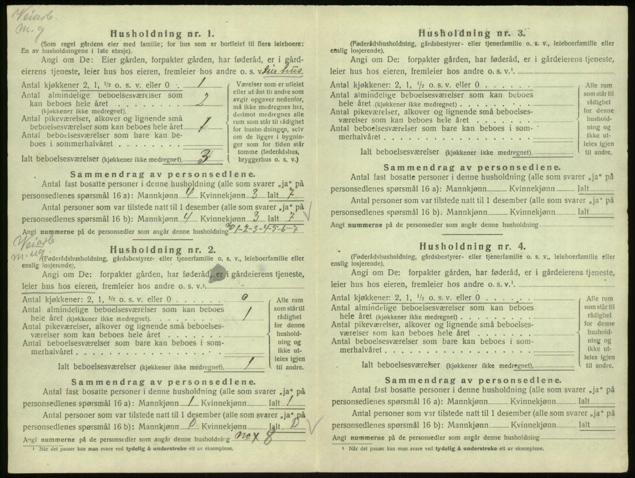SAB, 1920 census for Masfjorden, 1920, p. 608