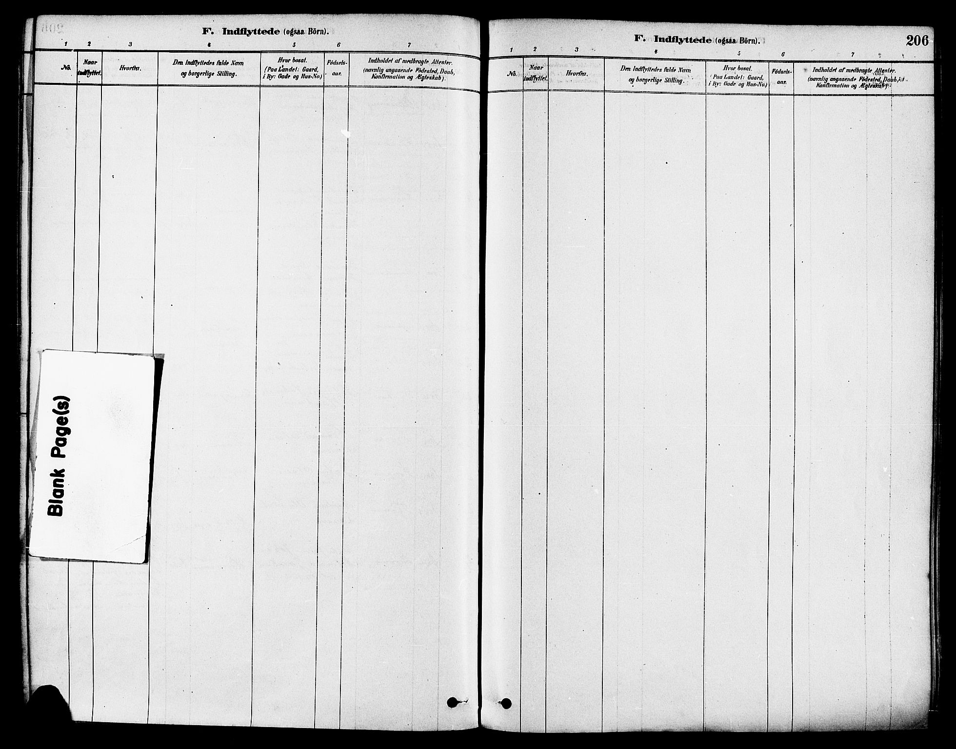 Haugesund sokneprestkontor, SAST/A -101863/H/Ha/Haa/L0001: Parish register (official) no. A 1, 1878-1885, p. 206