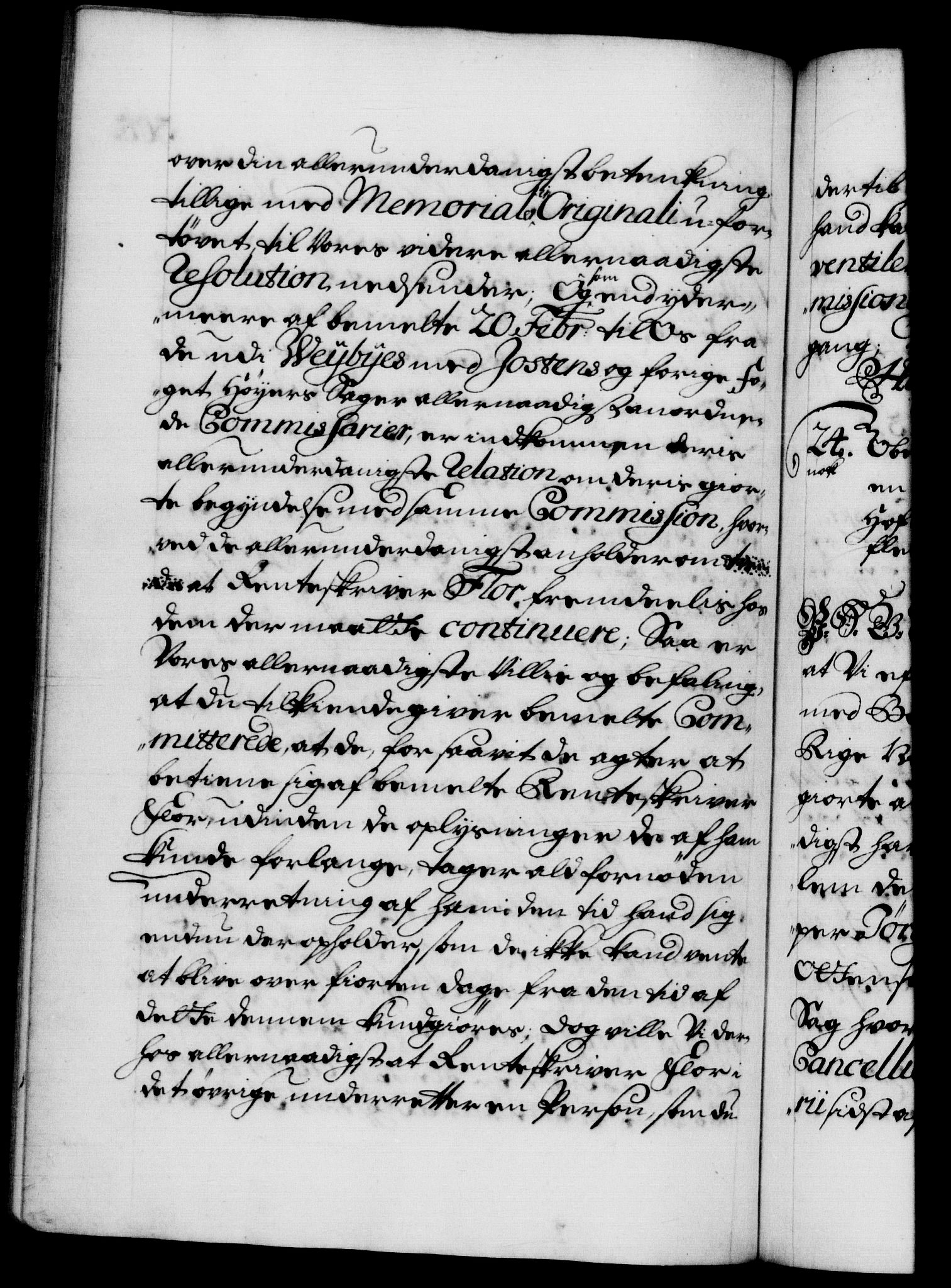 Danske Kanselli 1572-1799, AV/RA-EA-3023/F/Fc/Fca/Fcab/L0022: Norske tegnelser, 1722-1724, p. 305b