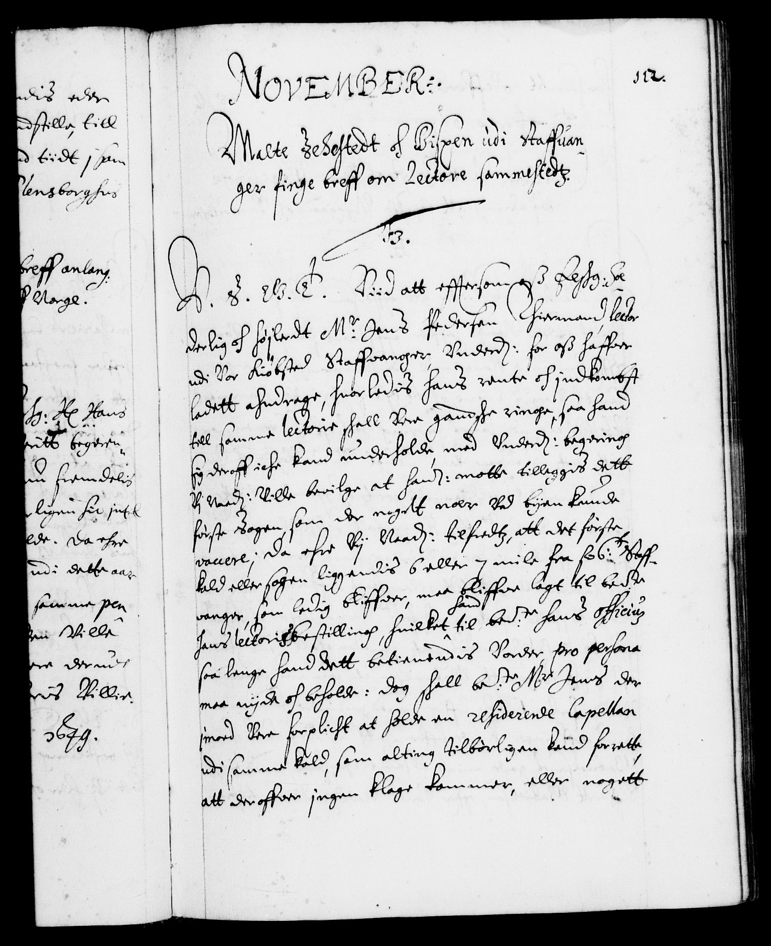 Danske Kanselli 1572-1799, AV/RA-EA-3023/F/Fc/Fca/Fcab/L0008: Norske tegnelser (mikrofilm), 1648-1652, p. 112a