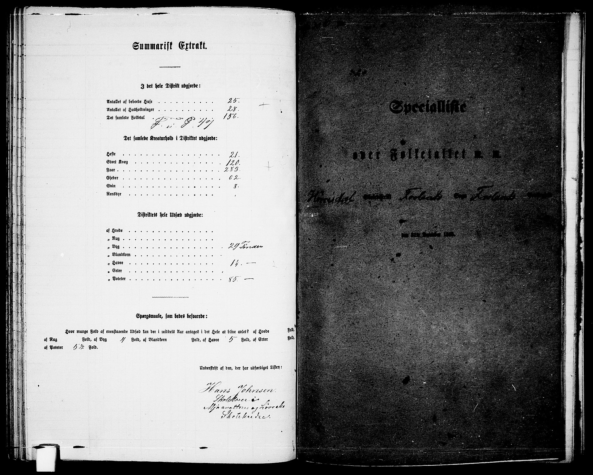 RA, 1865 census for Froland, 1865, p. 67