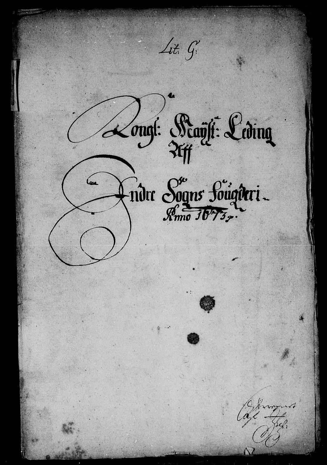 Rentekammeret inntil 1814, Reviderte regnskaper, Stiftamtstueregnskaper, Bergen stiftamt, AV/RA-EA-6043/R/Rc/L0042: Bergen stiftamt, 1673-1675