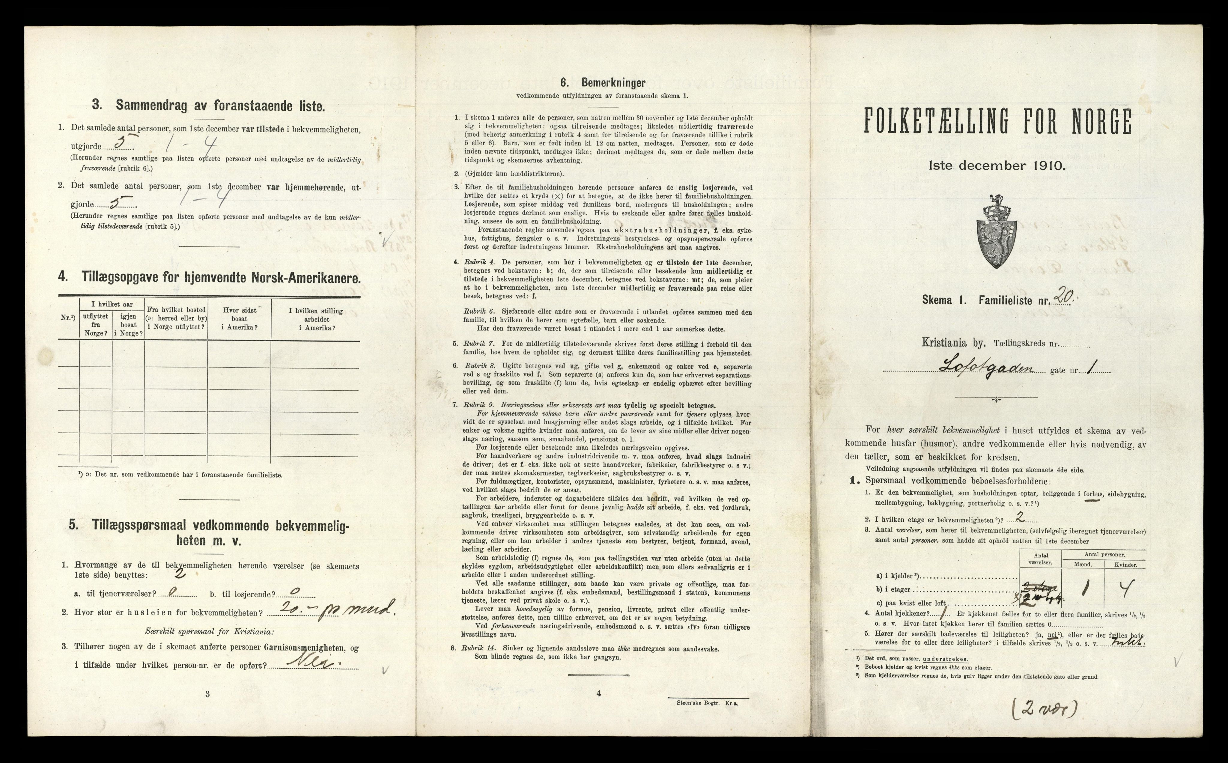 RA, 1910 census for Kristiania, 1910, p. 56909