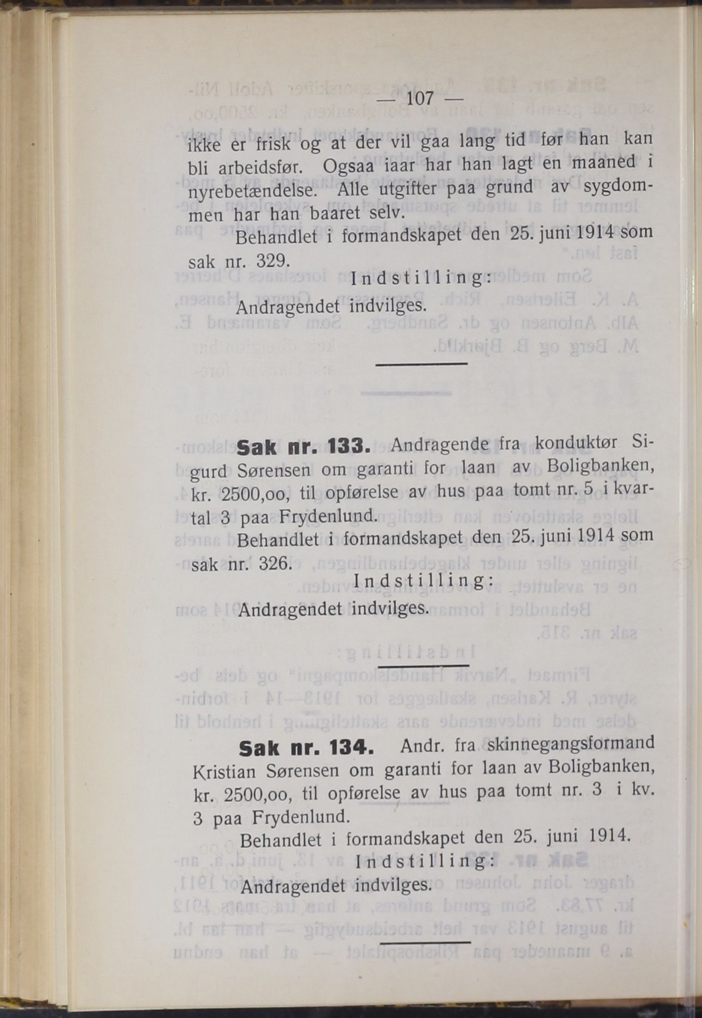 Narvik kommune. Formannskap , AIN/K-18050.150/A/Ab/L0004: Møtebok, 1914