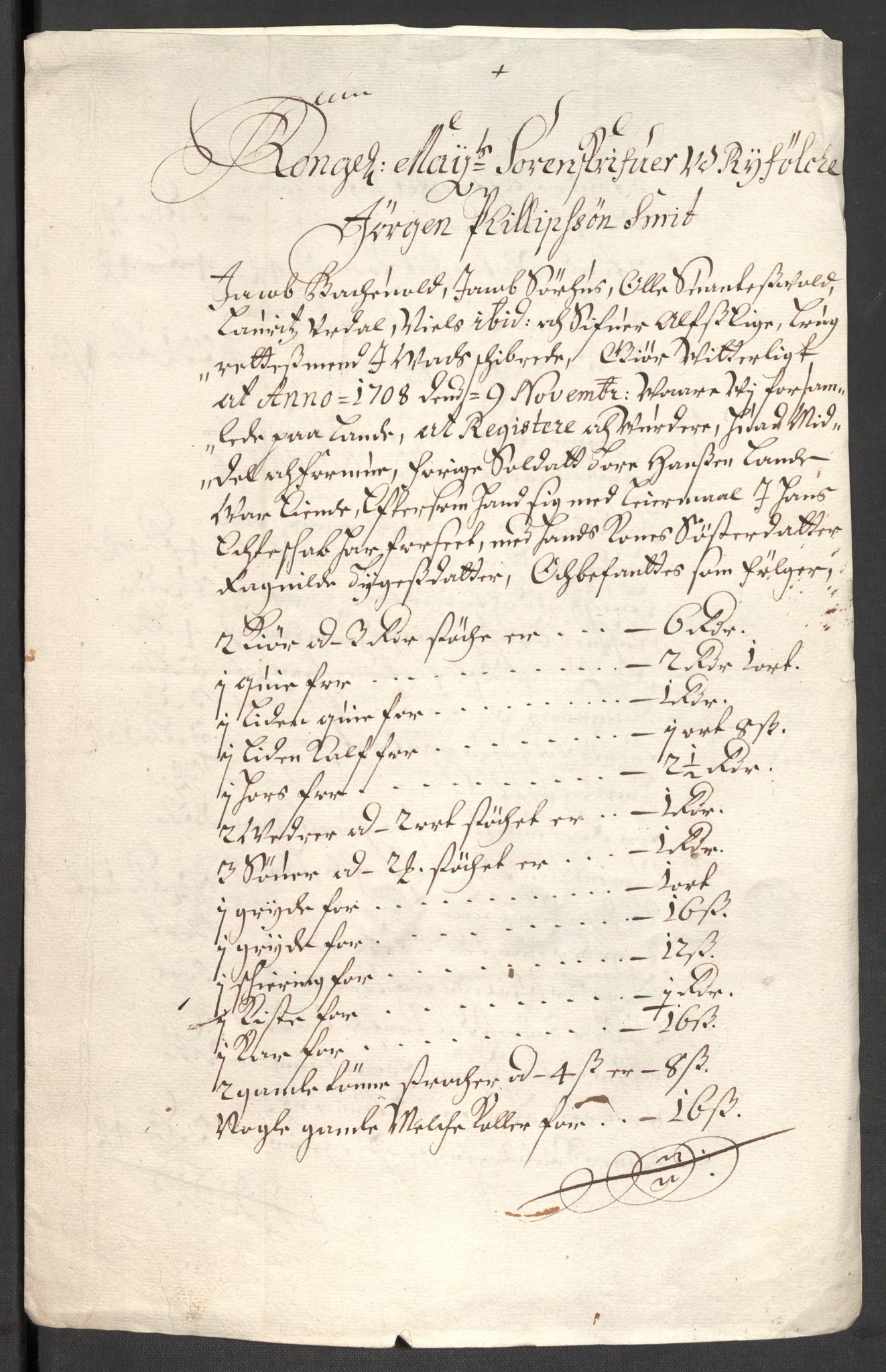 Rentekammeret inntil 1814, Reviderte regnskaper, Fogderegnskap, RA/EA-4092/R47/L2861: Fogderegnskap Ryfylke, 1706-1709, p. 237
