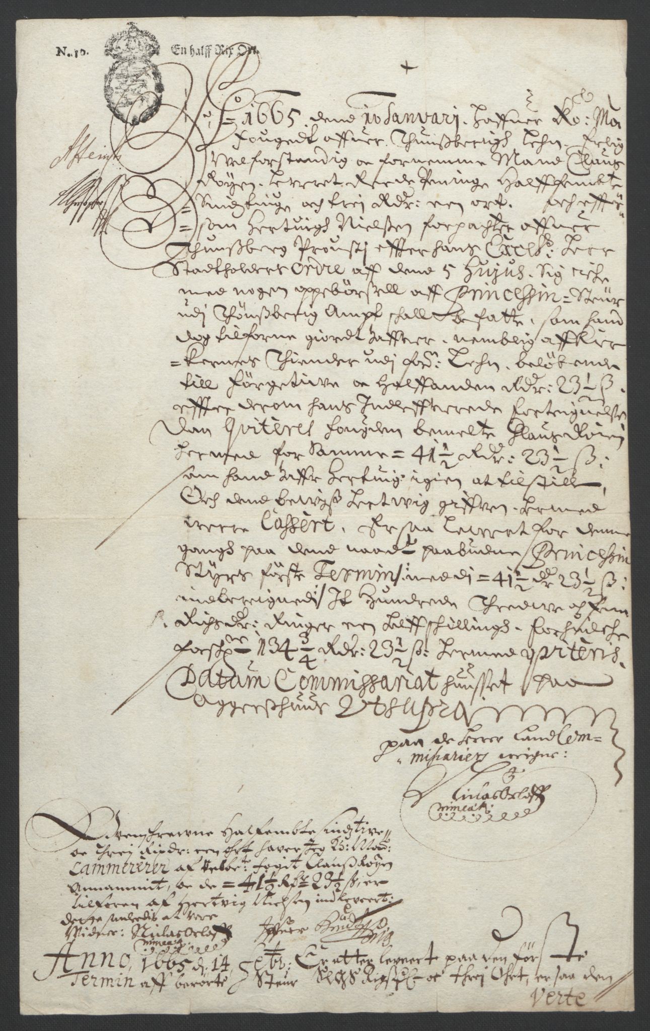 Rentekammeret inntil 1814, Reviderte regnskaper, Fogderegnskap, AV/RA-EA-4092/R32/L1842: Fogderegnskap Jarlsberg grevskap, 1664-1673, p. 14