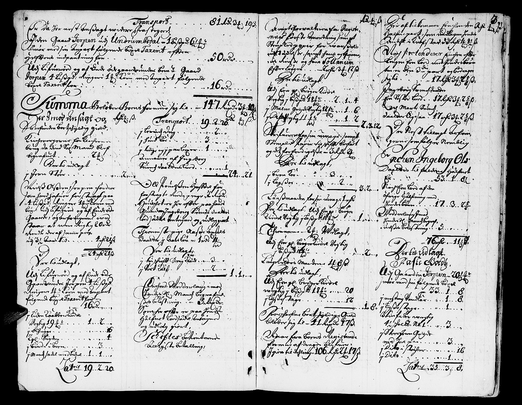 Nordre Jarlsberg sorenskriveri, AV/SAKO-A-80/H/Hc/L0004: Skifteprotokoll, 1696-1701, p. 2b-3a