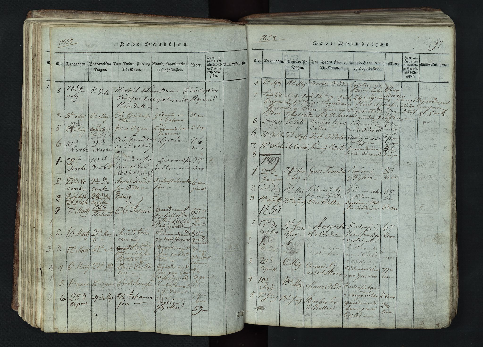 Lom prestekontor, SAH/PREST-070/L/L0002: Parish register (copy) no. 2, 1815-1844, p. 97