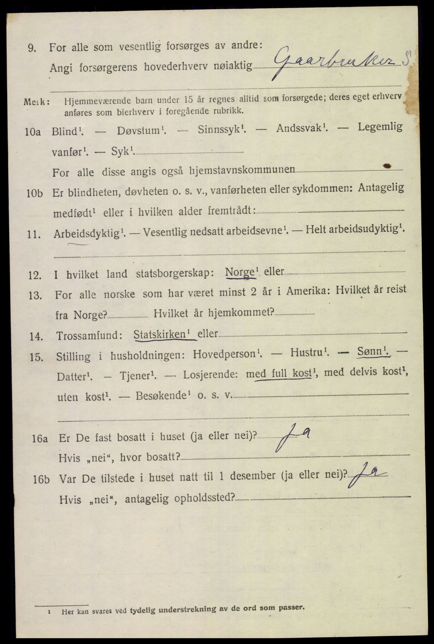 SAK, 1920 census for Konsmo, 1920, p. 1253