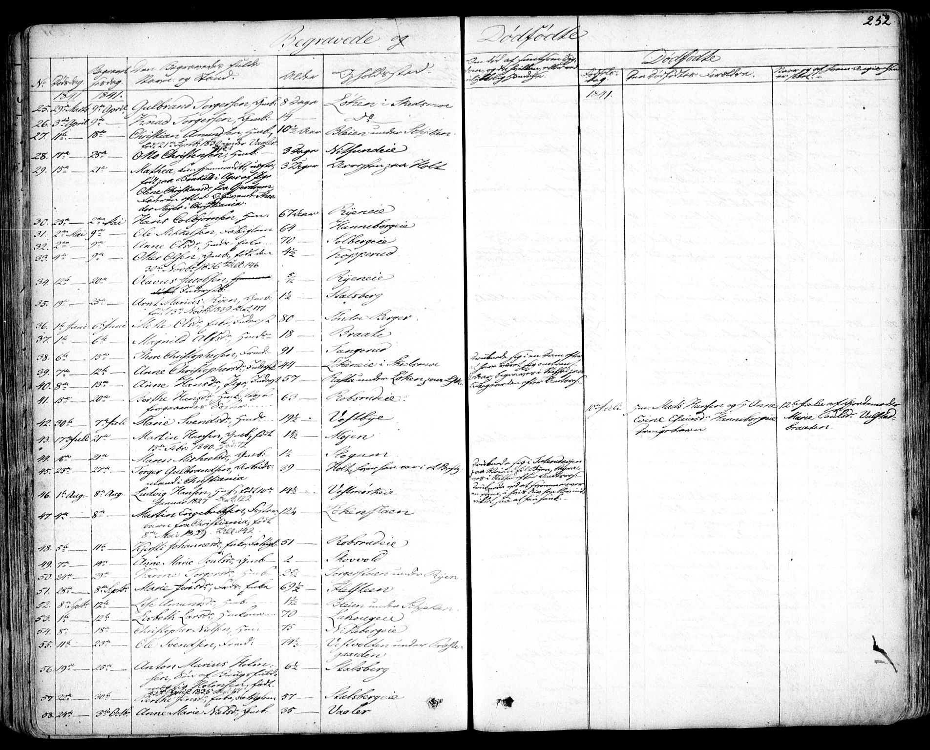 Skedsmo prestekontor Kirkebøker, AV/SAO-A-10033a/F/Fa/L0009: Parish register (official) no. I 9, 1830-1853, p. 252