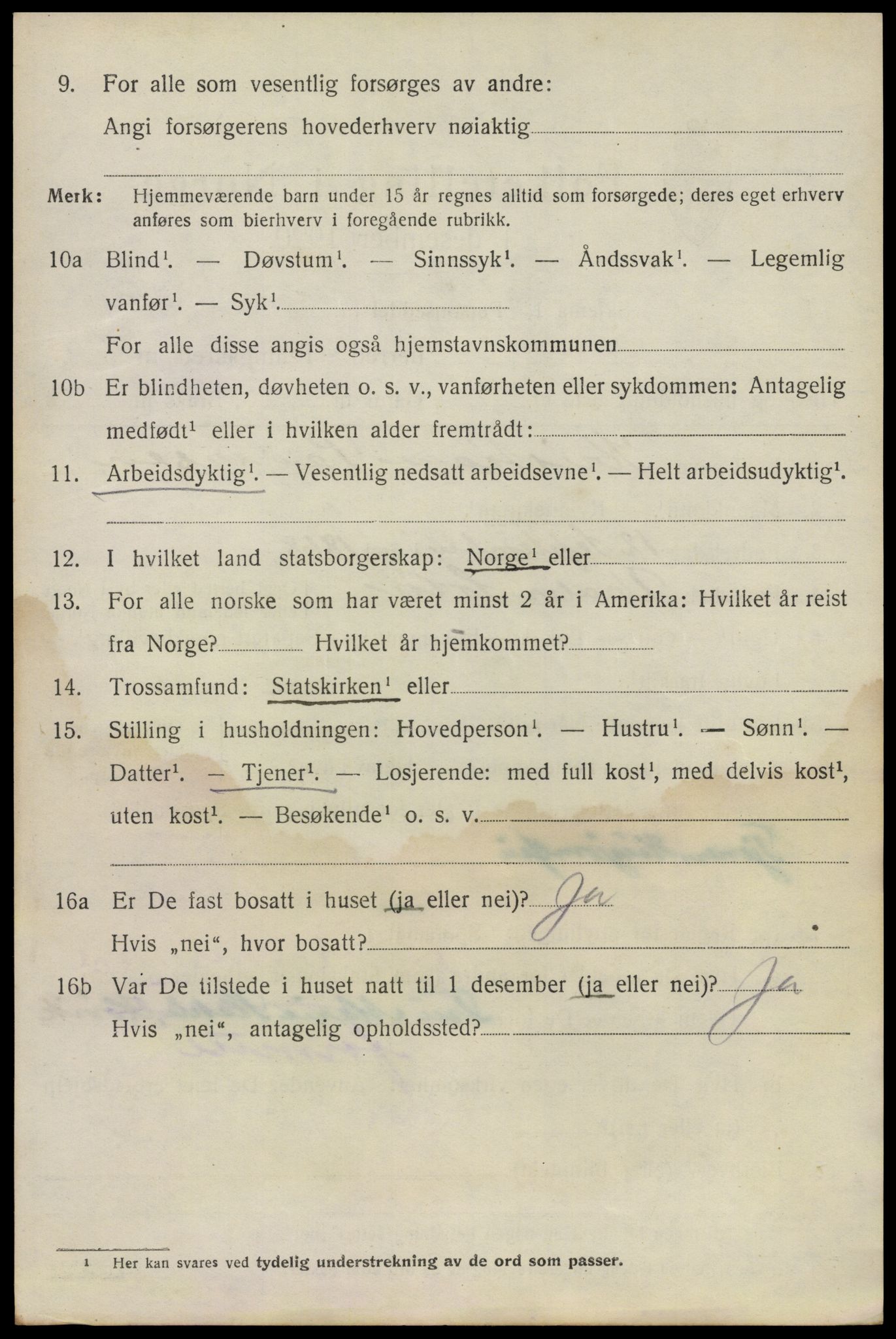 SAO, 1920 census for Bærum, 1920, p. 20383