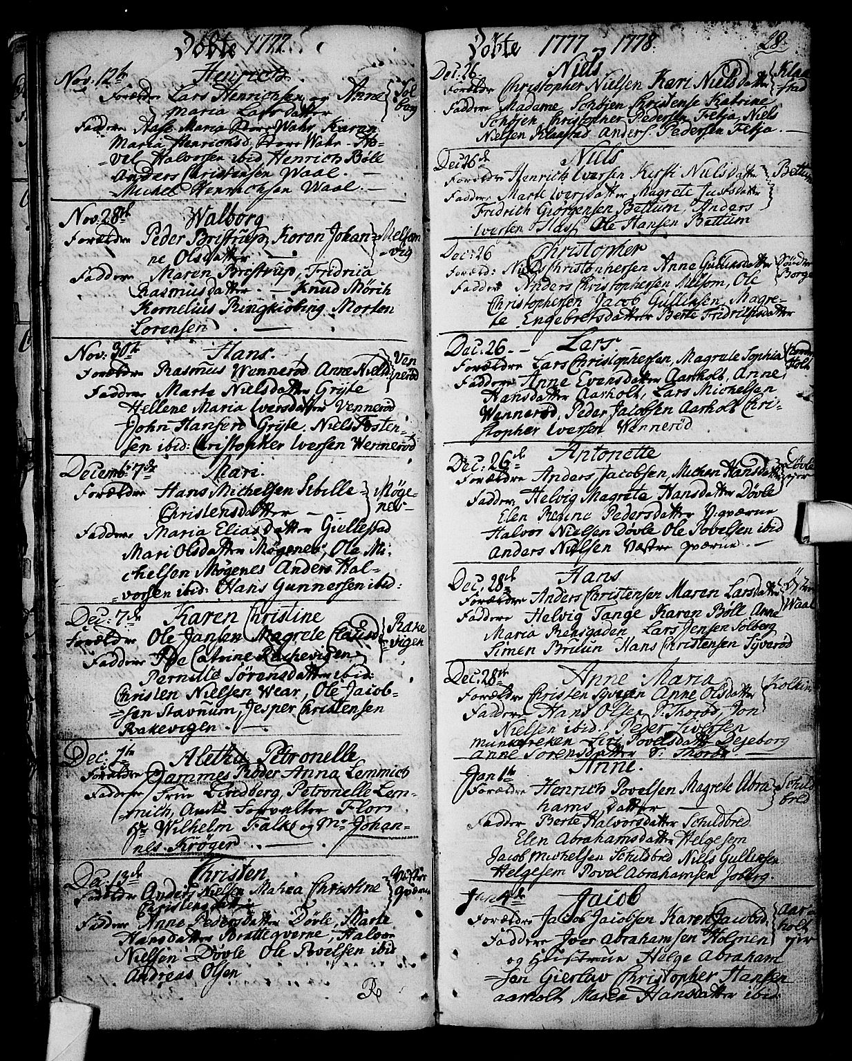 Stokke kirkebøker, SAKO/A-320/F/Fa/L0003: Parish register (official) no. I 3, 1771-1803, p. 28
