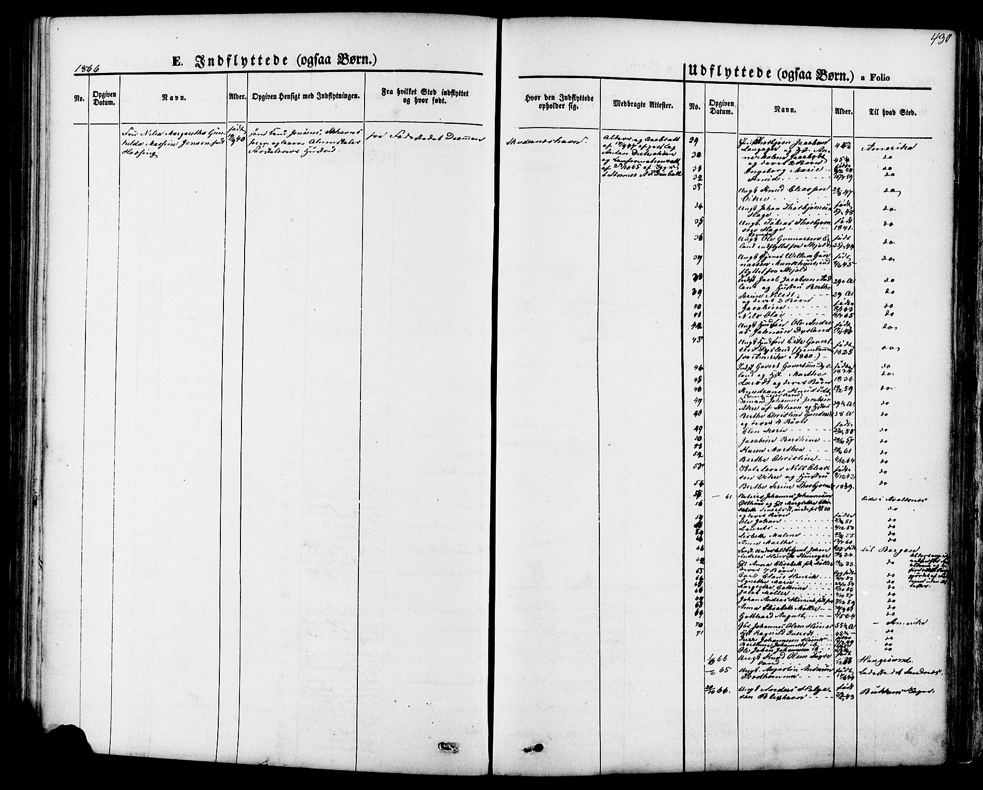 Skudenes sokneprestkontor, SAST/A -101849/H/Ha/Haa/L0006: Parish register (official) no. A 4, 1864-1881, p. 430
