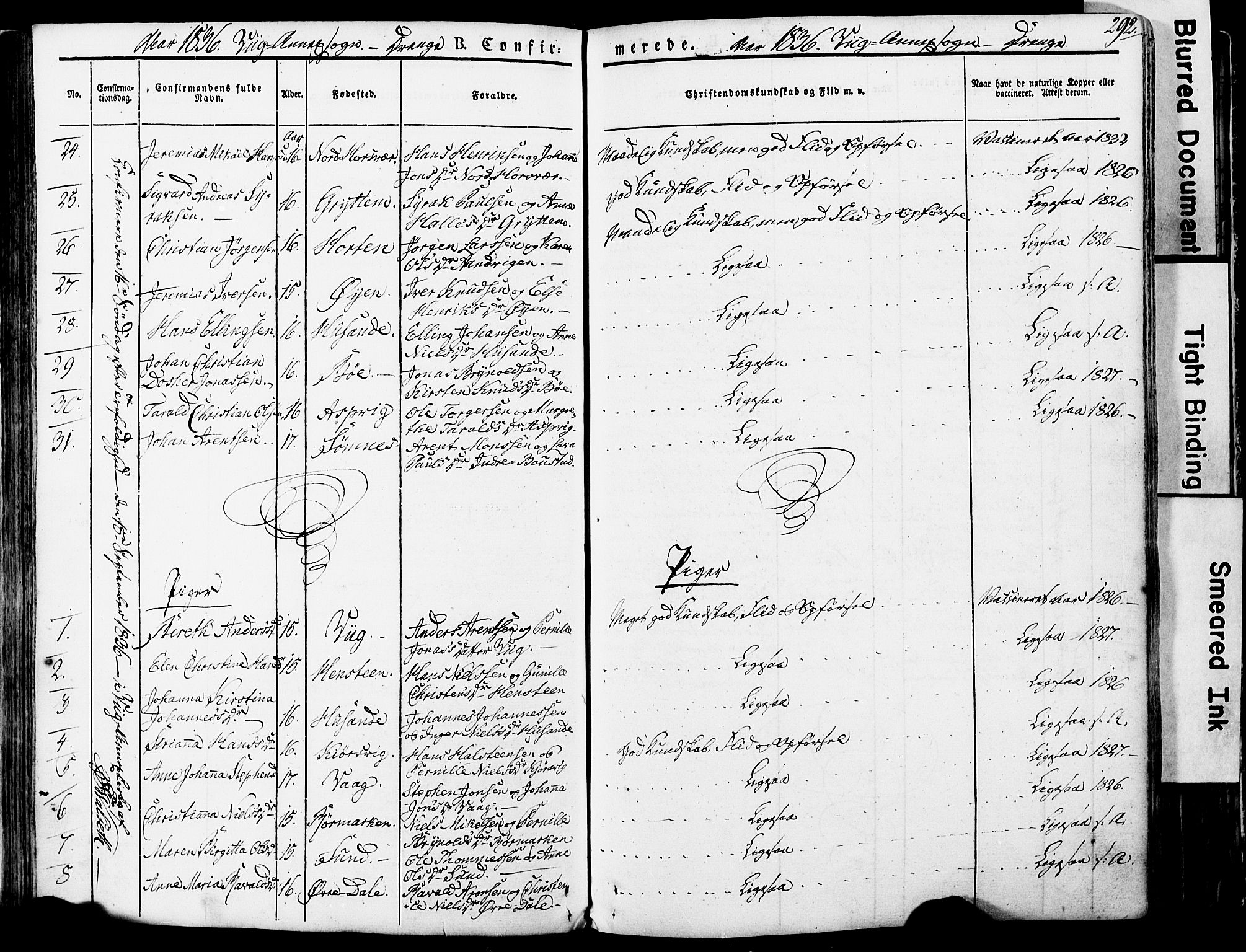 Ministerialprotokoller, klokkerbøker og fødselsregistre - Nordland, AV/SAT-A-1459/812/L0176: Parish register (official) no. 812A05, 1834-1874, p. 292