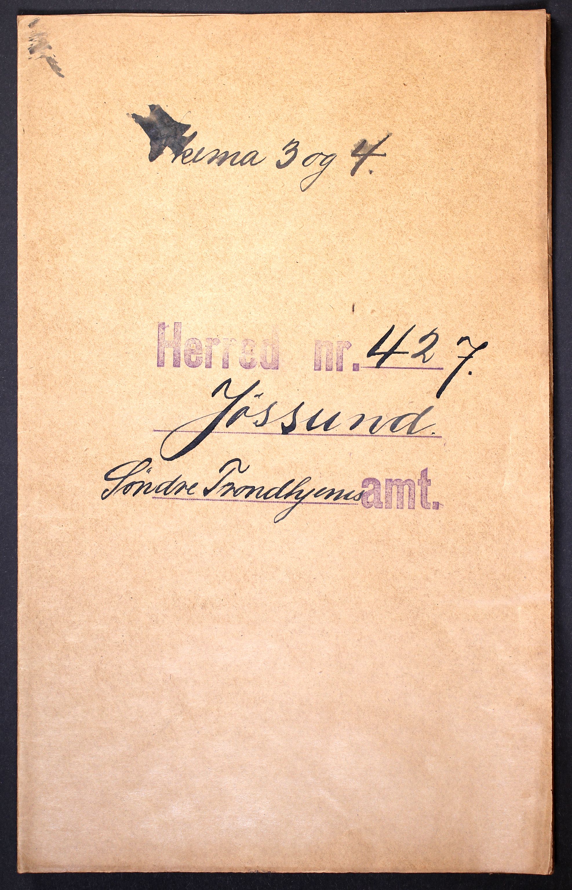 RA, 1910 census for Jøssund, 1910, p. 1