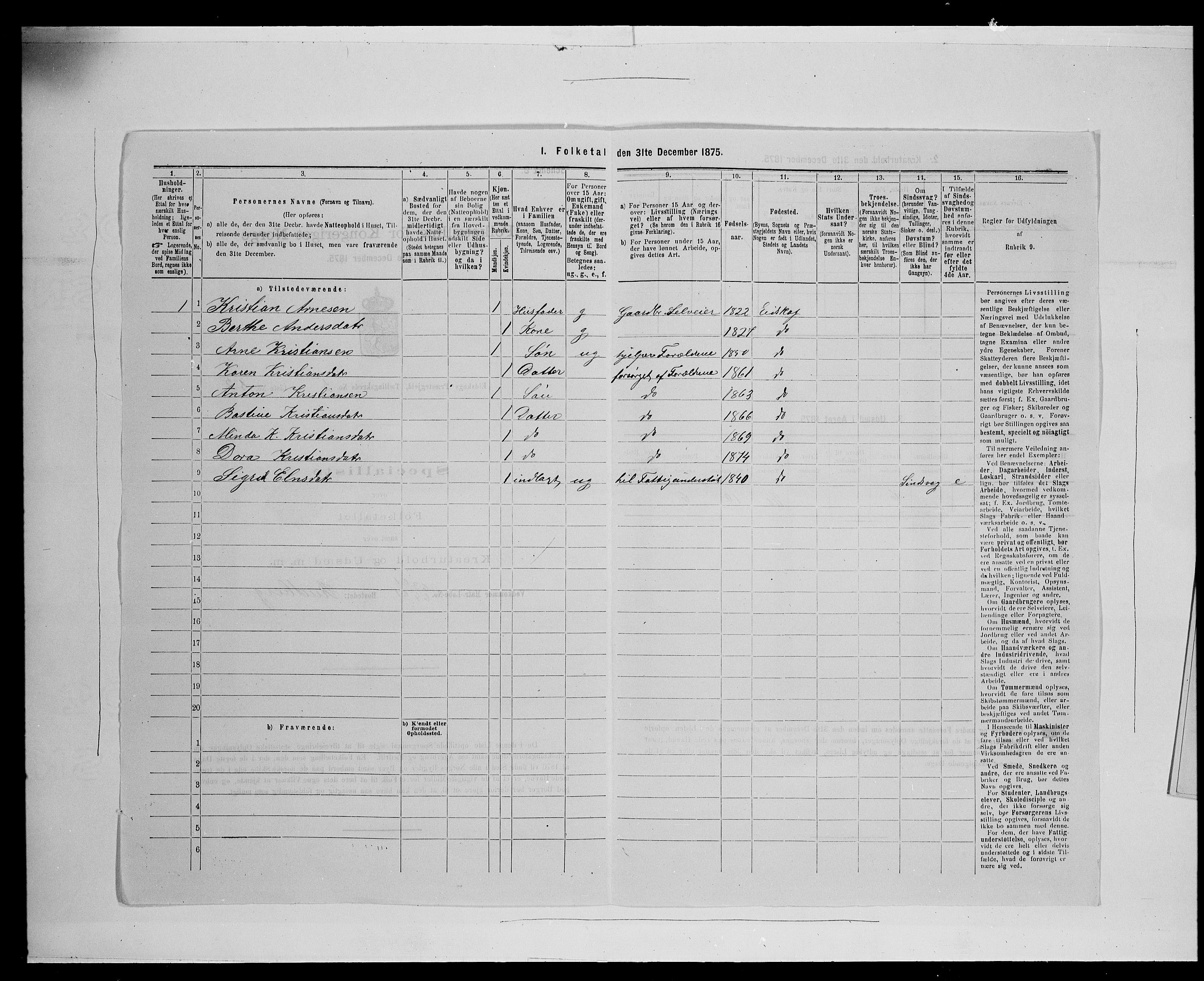 SAH, 1875 census for 0420P Eidskog, 1875, p. 950