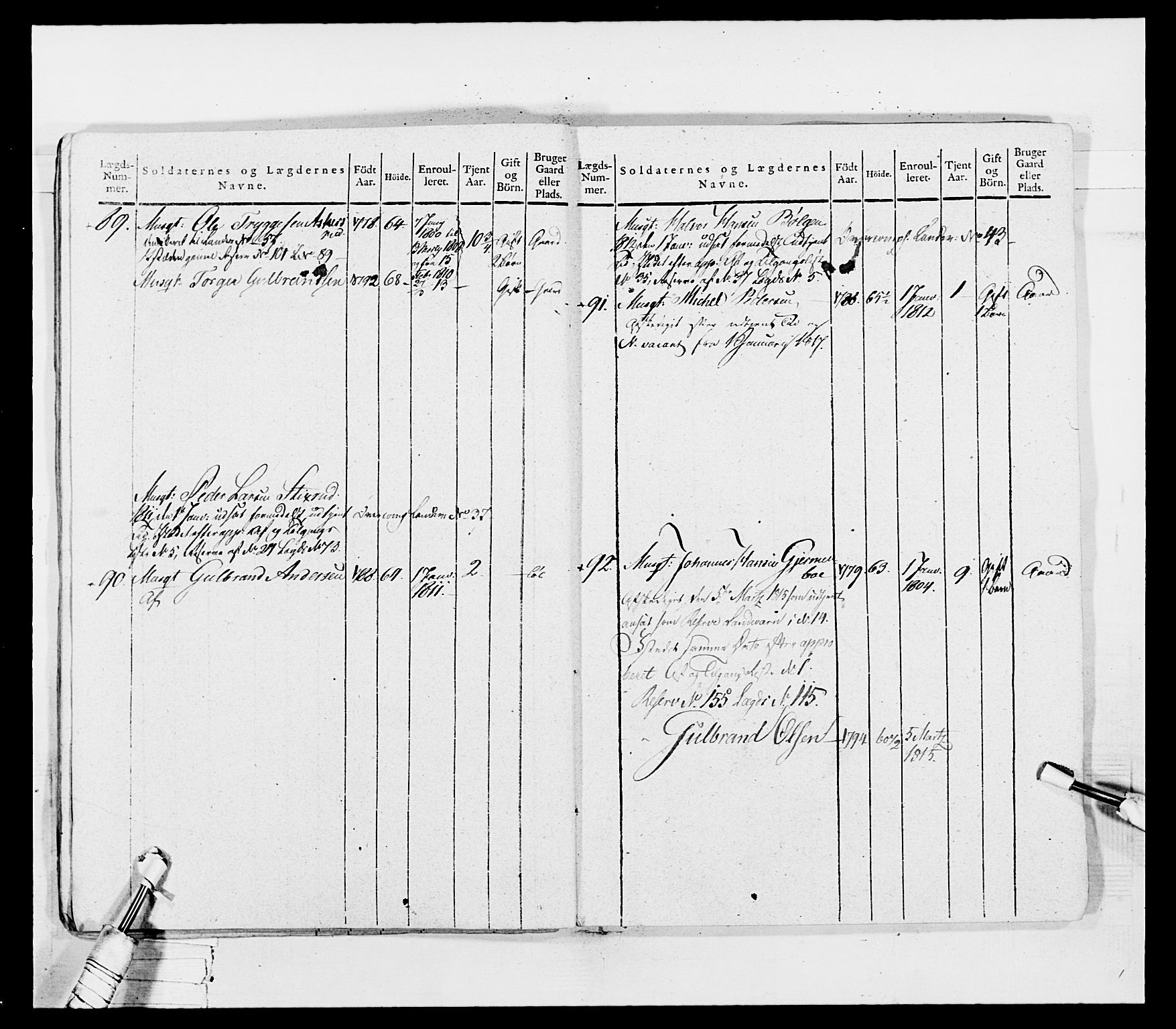 Generalitets- og kommissariatskollegiet, Det kongelige norske kommissariatskollegium, AV/RA-EA-5420/E/Eh/L0036a: Nordafjelske gevorbne infanteriregiment, 1813, p. 538