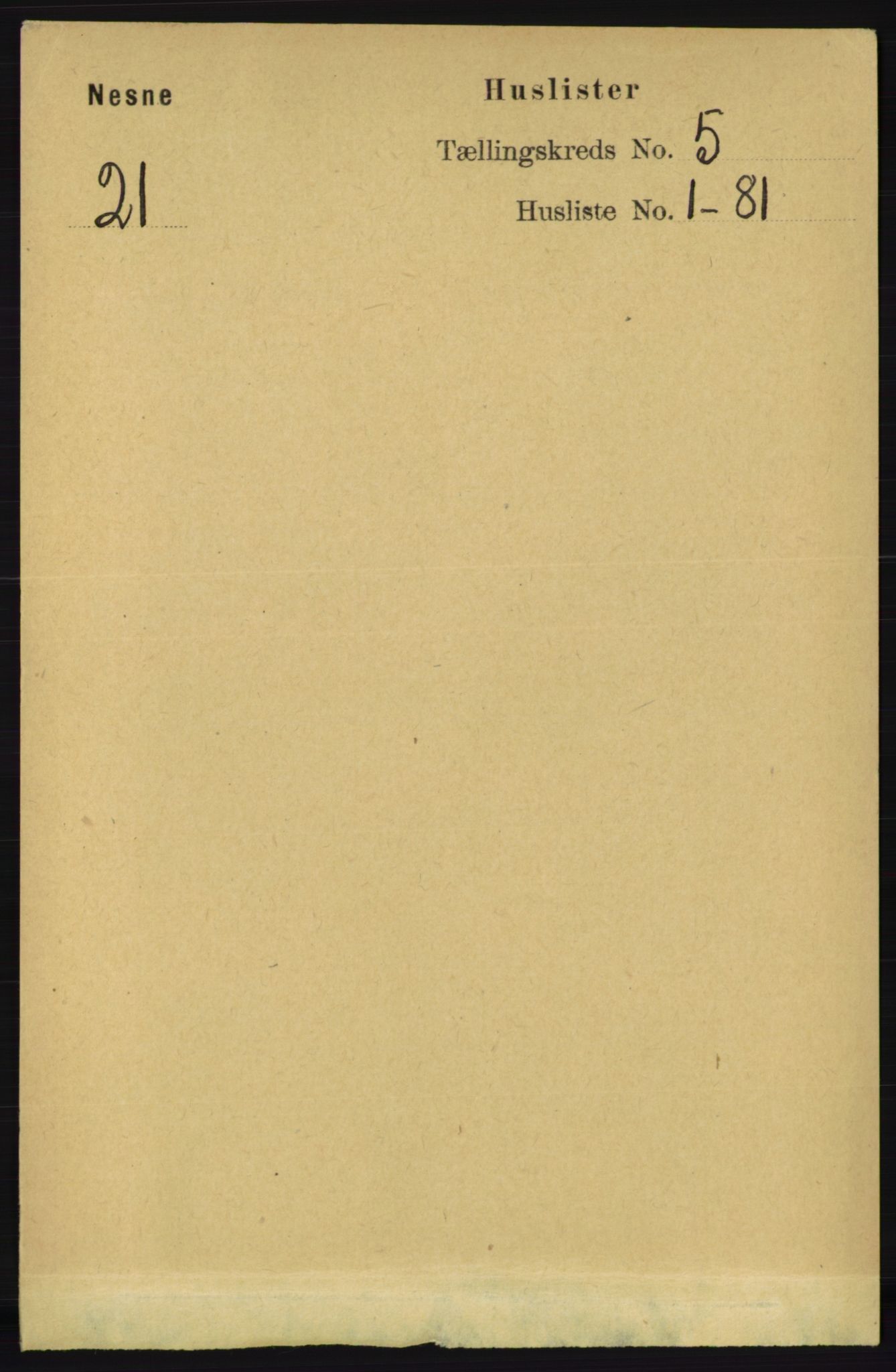 RA, 1891 census for 1828 Nesna, 1891, p. 2696