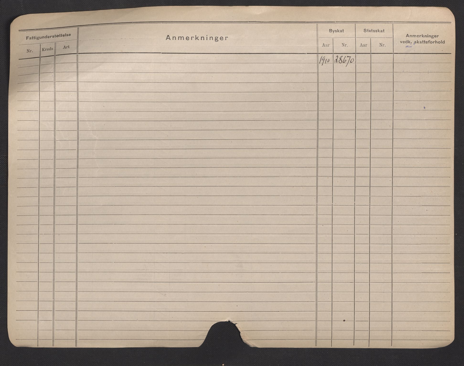 Oslo folkeregister, Registerkort, AV/SAO-A-11715/F/Fa/Fac/L0007: Menn, 1906-1914, p. 12b