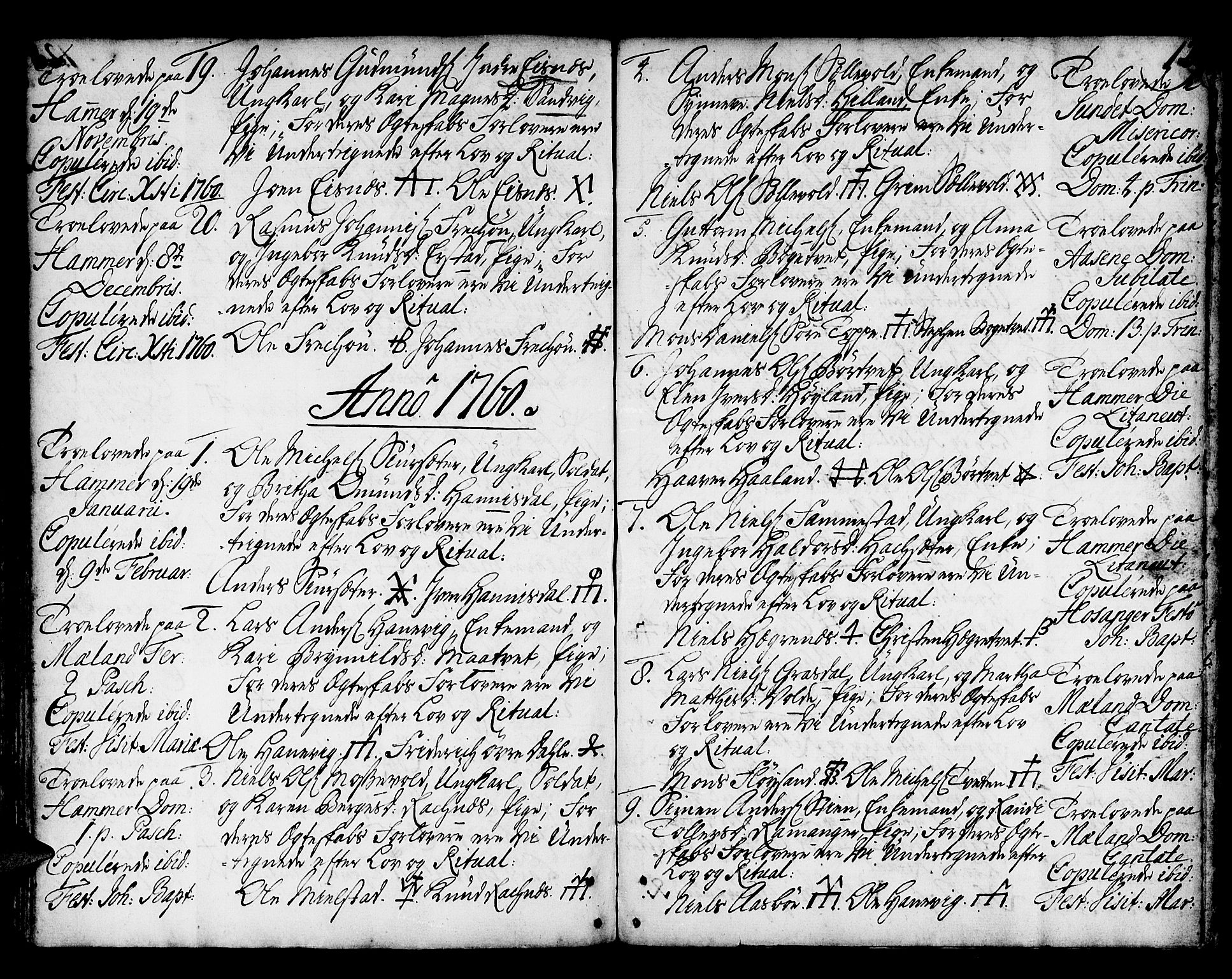 Hamre sokneprestembete, AV/SAB-A-75501/H/Ha/Haa/Haaa/L0006: Parish register (official) no. A 6, 1750-1761, p. 129