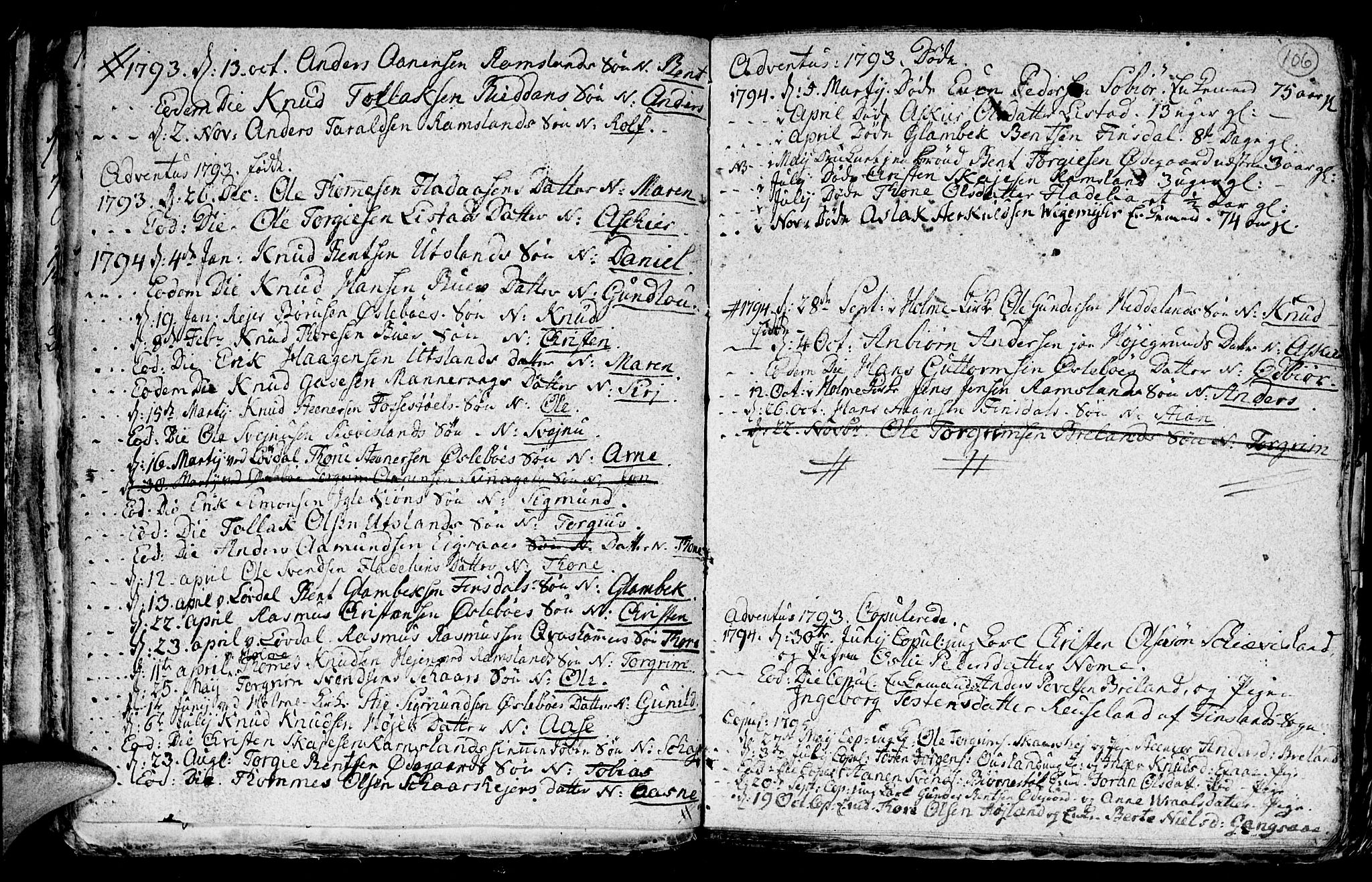 Holum sokneprestkontor, AV/SAK-1111-0022/F/Fb/Fba/L0001: Parish register (copy) no. B 1 /2, 1770-1802, p. 106