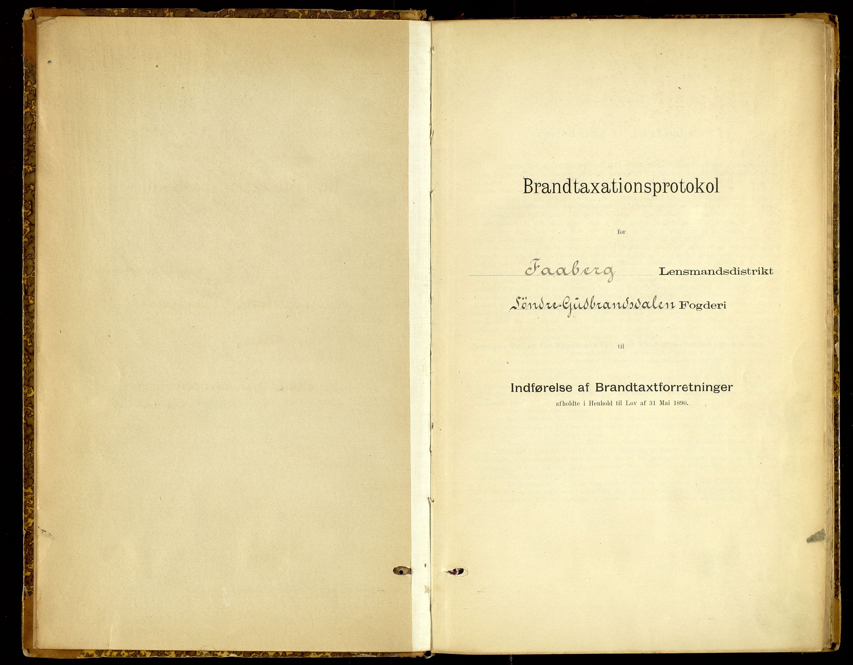 Norges Brannkasse, Fåberg, AV/SAH-NBRANF-041/F/L0005: Branntakstprotokoll, 1895-1935