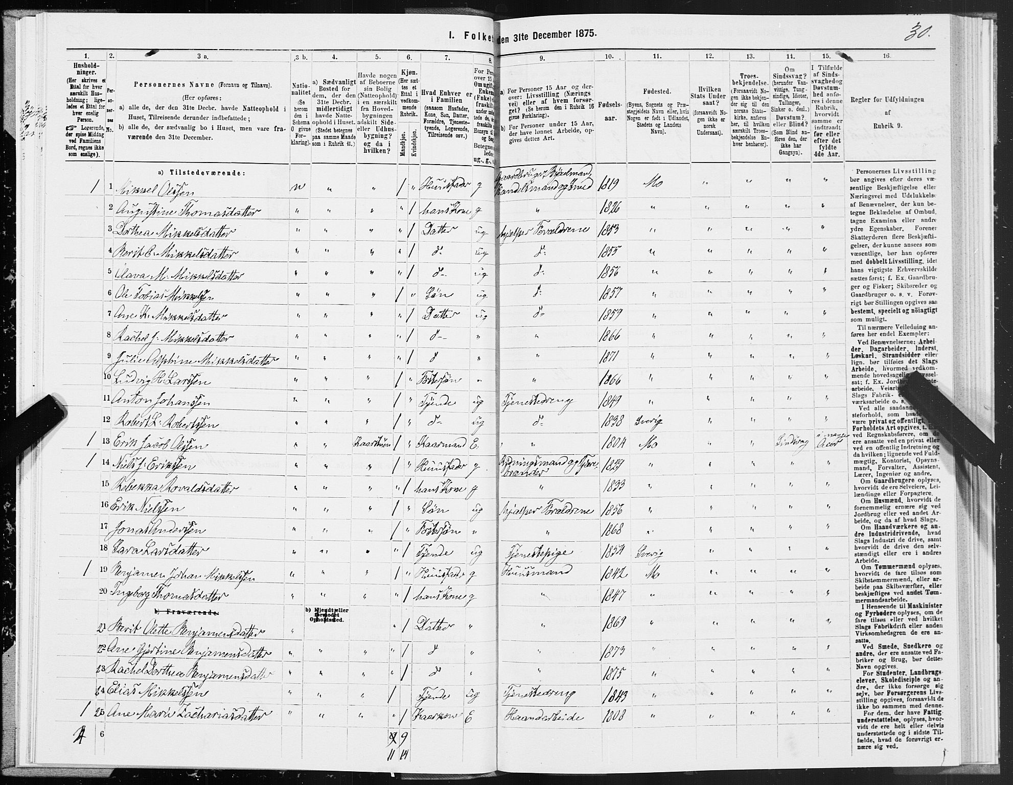 SAT, 1875 census for 1833P Mo, 1875, p. 3030