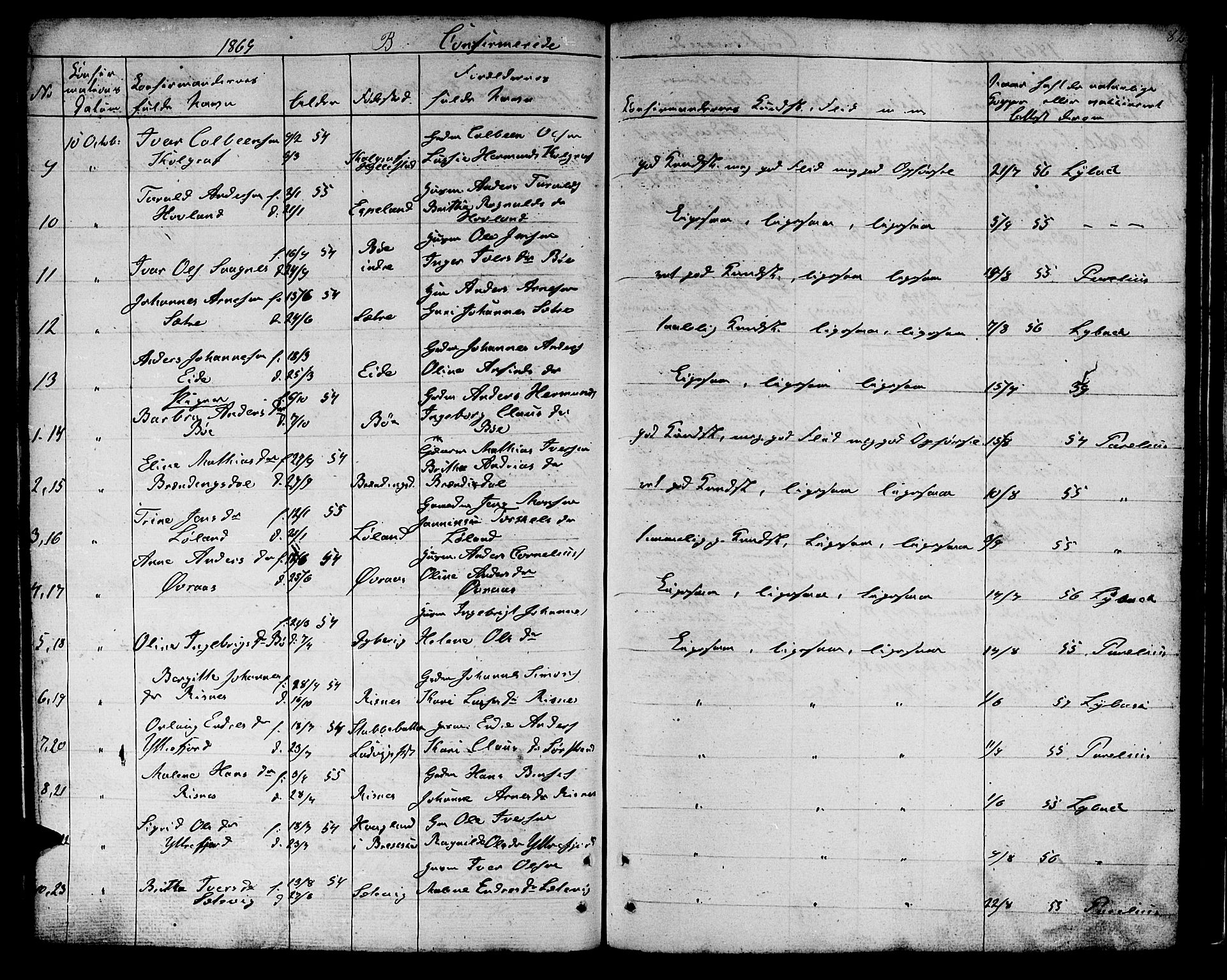 Hyllestad sokneprestembete, SAB/A-80401: Parish register (copy) no. B 1, 1854-1889, p. 82