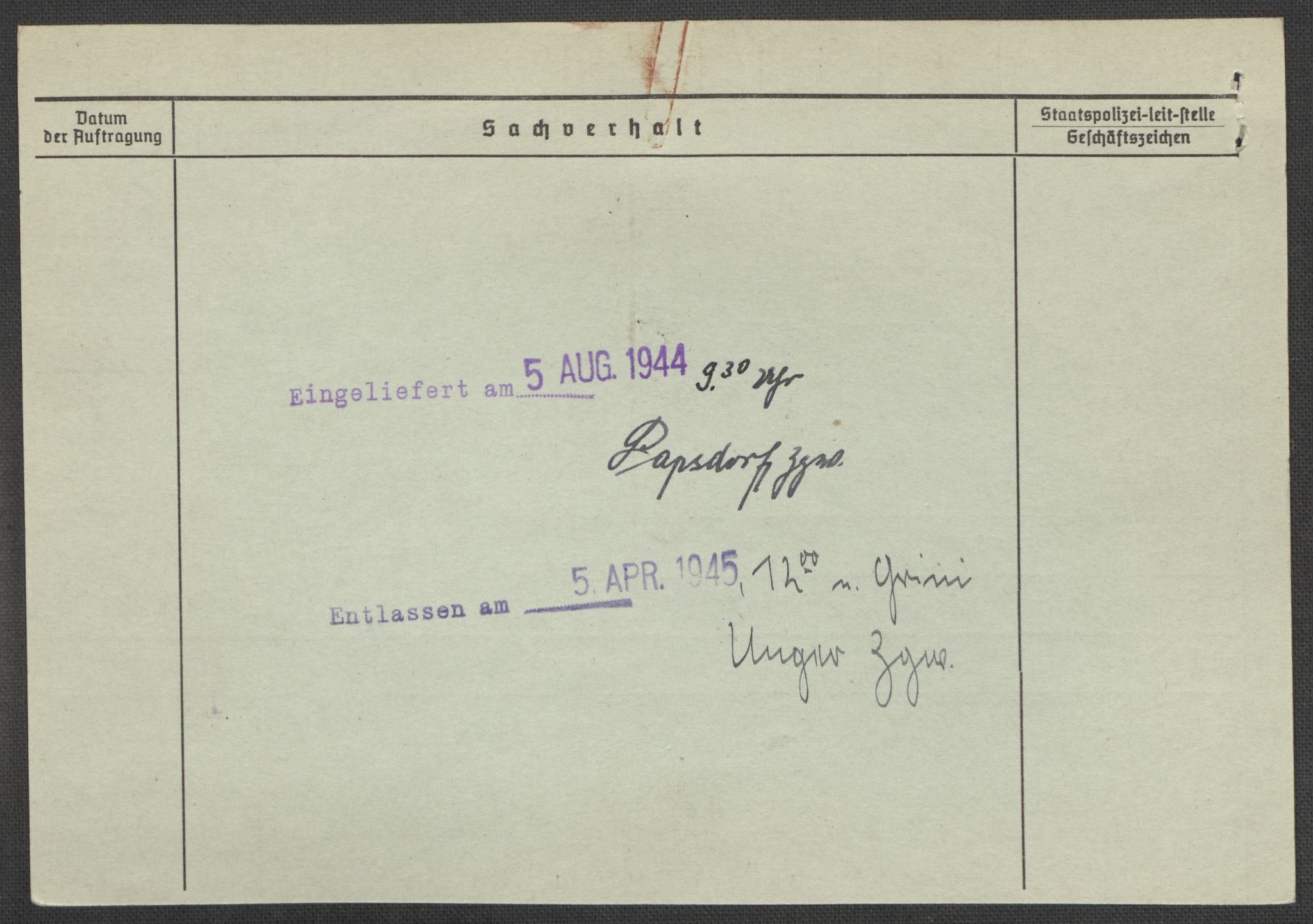 Befehlshaber der Sicherheitspolizei und des SD, AV/RA-RAFA-5969/E/Ea/Eaa/L0010: Register over norske fanger i Møllergata 19: Sø-Å, 1940-1945, p. 719