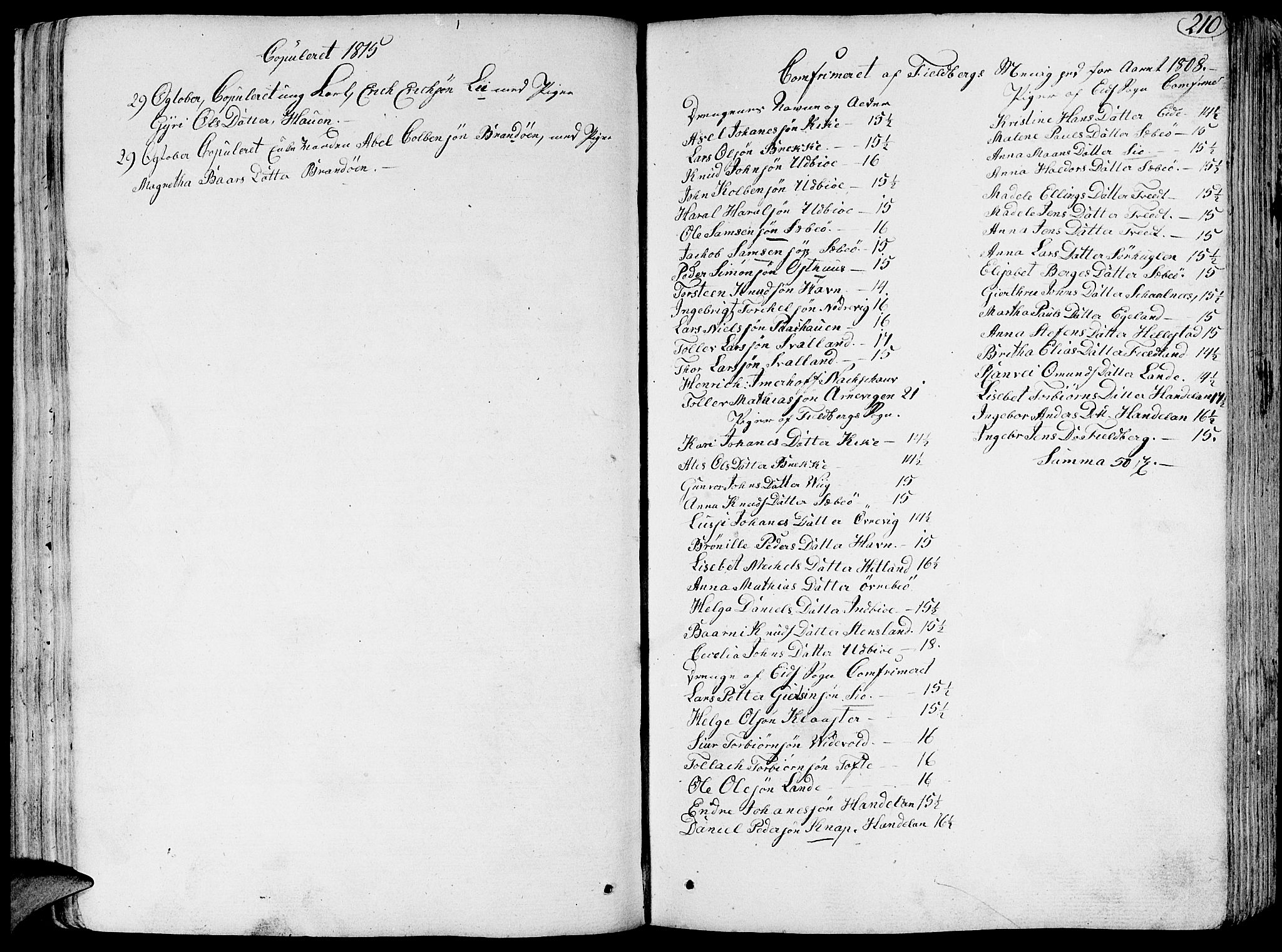 Fjelberg sokneprestembete, SAB/A-75201/H/Haa: Parish register (official) no. A 3, 1788-1815, p. 210