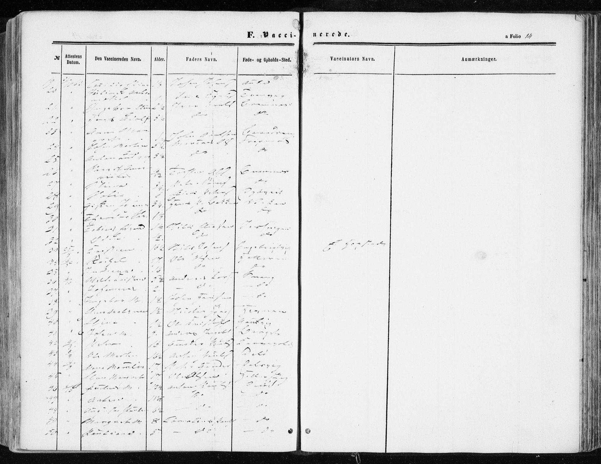 Ministerialprotokoller, klokkerbøker og fødselsregistre - Sør-Trøndelag, SAT/A-1456/634/L0531: Parish register (official) no. 634A07, 1861-1870, p. 14